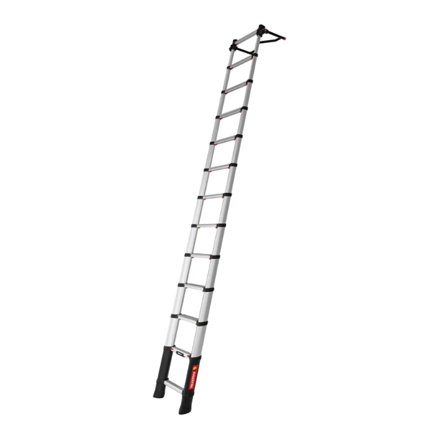 Telesteps 72241-781 Échelle télescopique Prime Line - 4,1 m - avec stabilisateur + 9215-101 Support mural-image