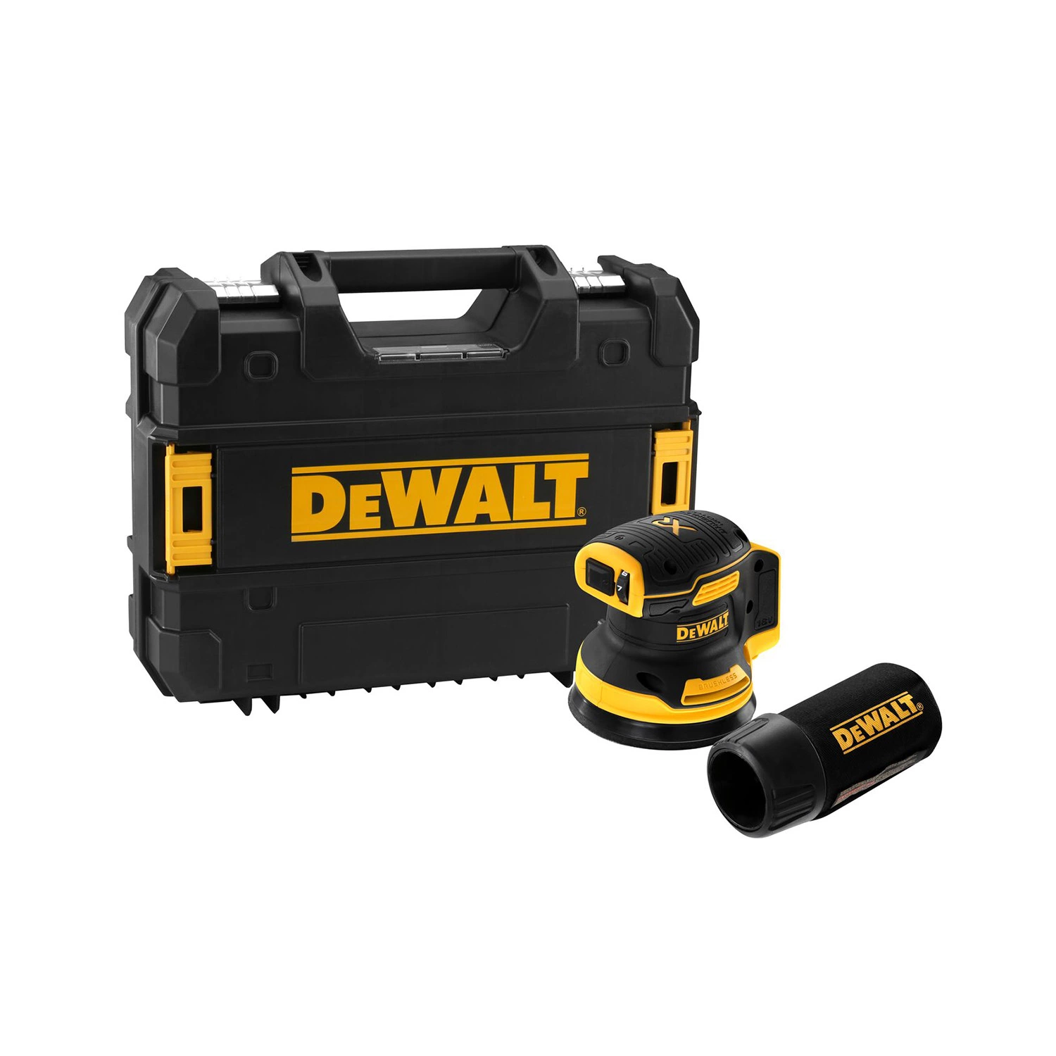 DeWALT DCW210N 18V Li-ion accu excentrische schuurmachine body in TSTAK - 125mm-image