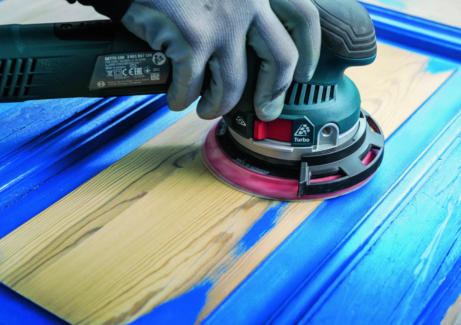 Bosch 2608902404 Disque abrasif EXPERT O780 avec support film - 125 mm - K240 (6 pièces)-image