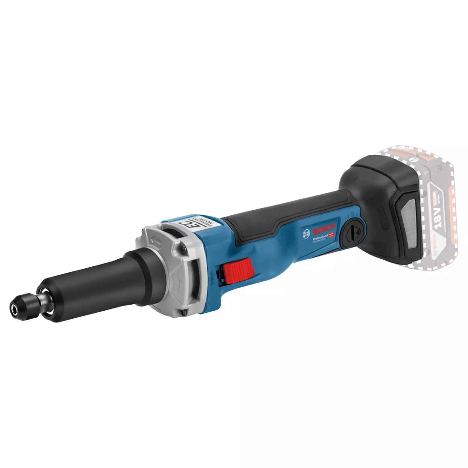 Bosch GGS 18V-23 LC 18V Li-Ion accu rechte slijper body in L-Boxx - 8mm-image