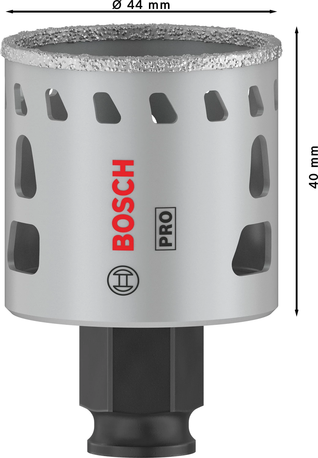 Bosch 2608901561 Scie cloche diamantée PRO Tile PC Plus pour carrelage - 44 mm-image