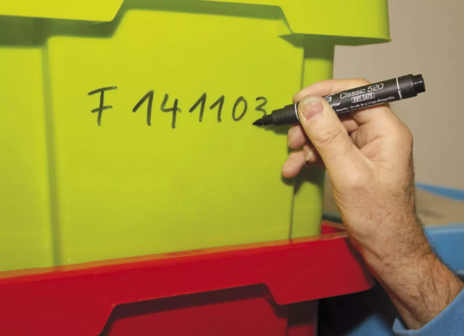 Pica 521/40 Permanent Marker - Beitel - Rood- 2-6mm-image