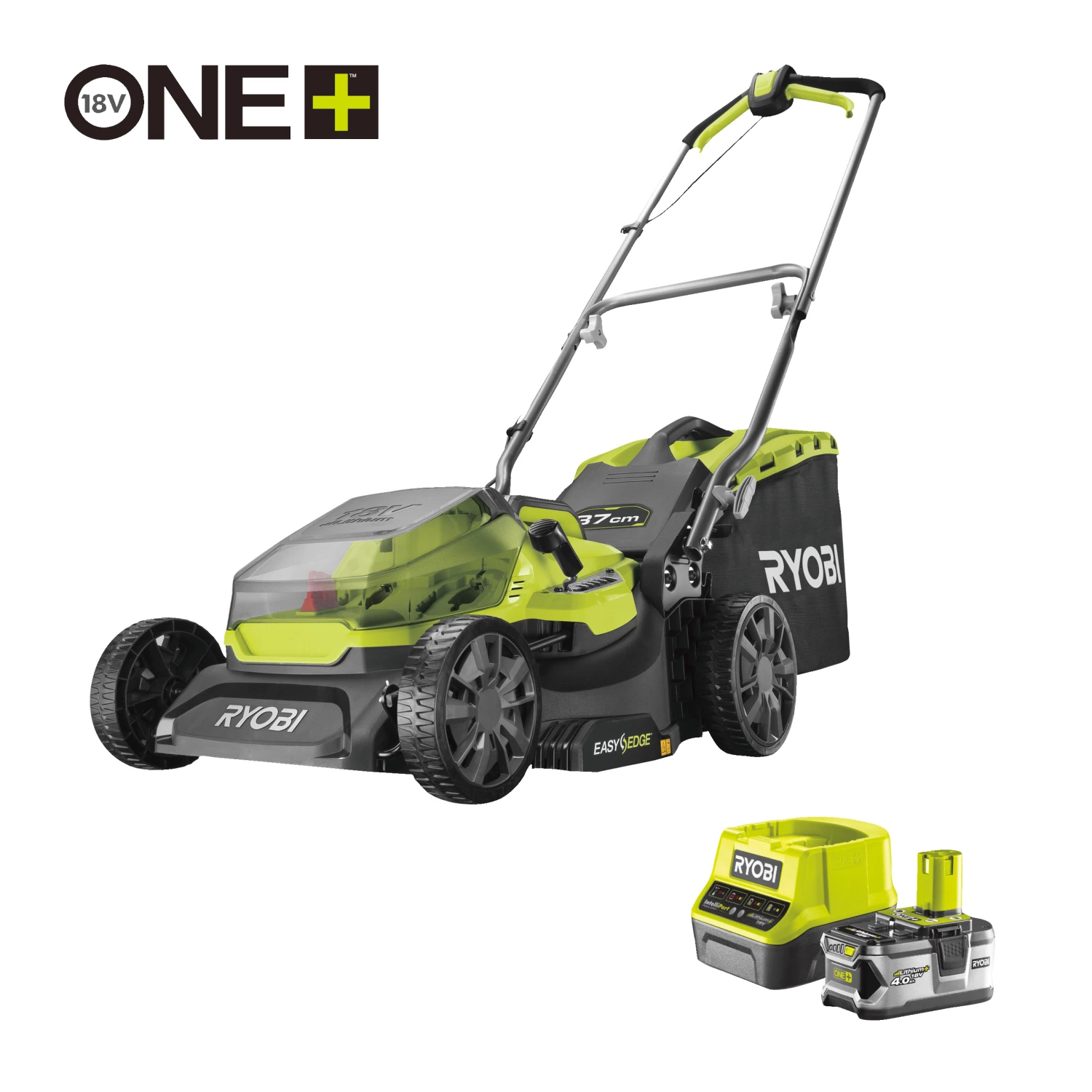 Ryobi RY18LM37A-140 18V Li-Ion accu grasmaaier set (1x 4.0Ah accu) - 37cm-image