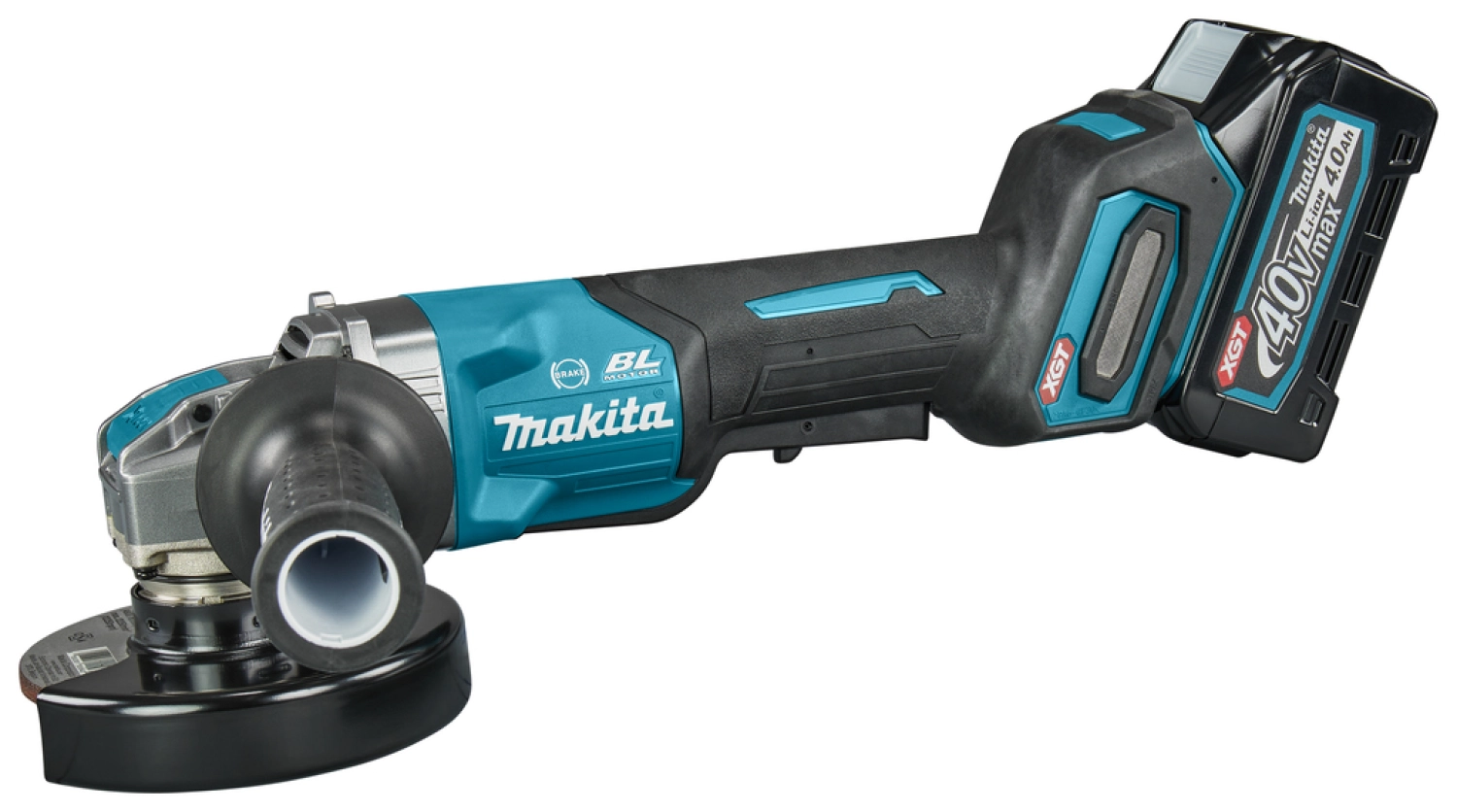Makita GA047GM201 XGT 40V Max Li-ion Accu Haakse slijper set (2x 4,0Ah) in Mbox - 125 mm - koolborstelloos-image