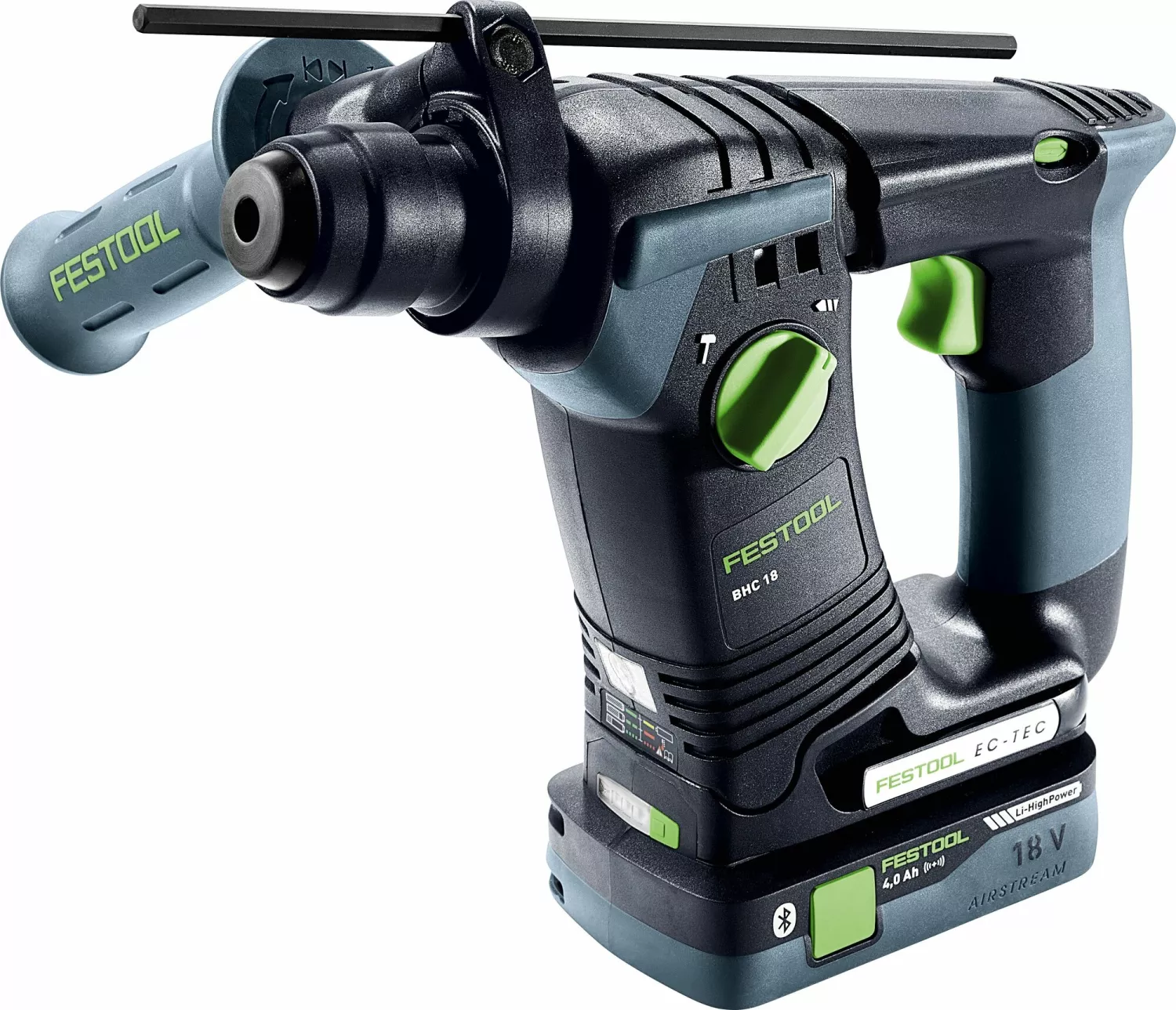 Festool BHC 18 HPC 4,0 I-Plus 18V Li-Ion accu SDS-Plus boorhamer set (2x 4,0Ah) in systainer - 1,8J-image