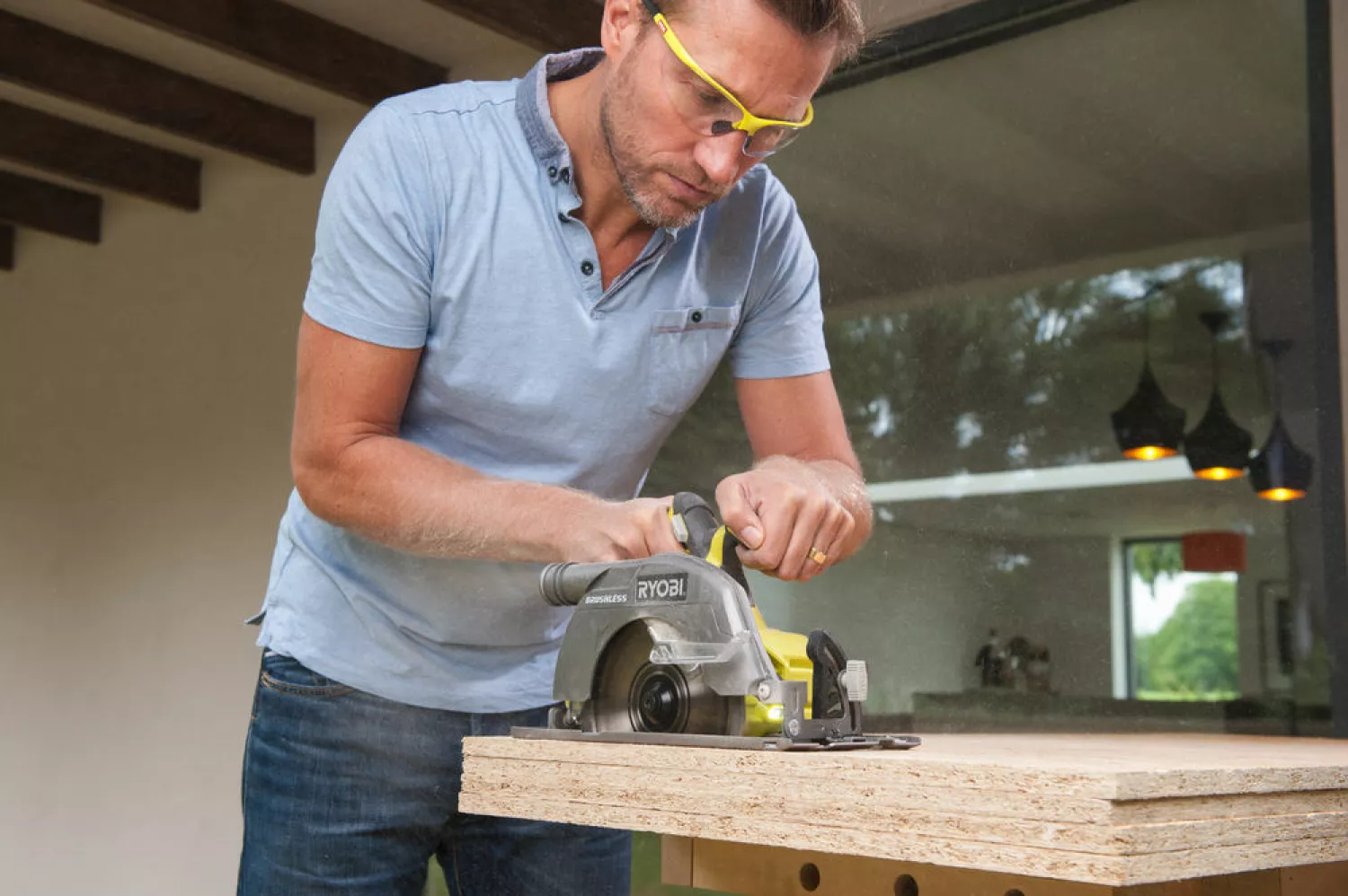 Ryobi R18CS7-0 BL ONE+ 18V Li-Ion accu cirkelzaag body - 184mm - koolborstelloos-image