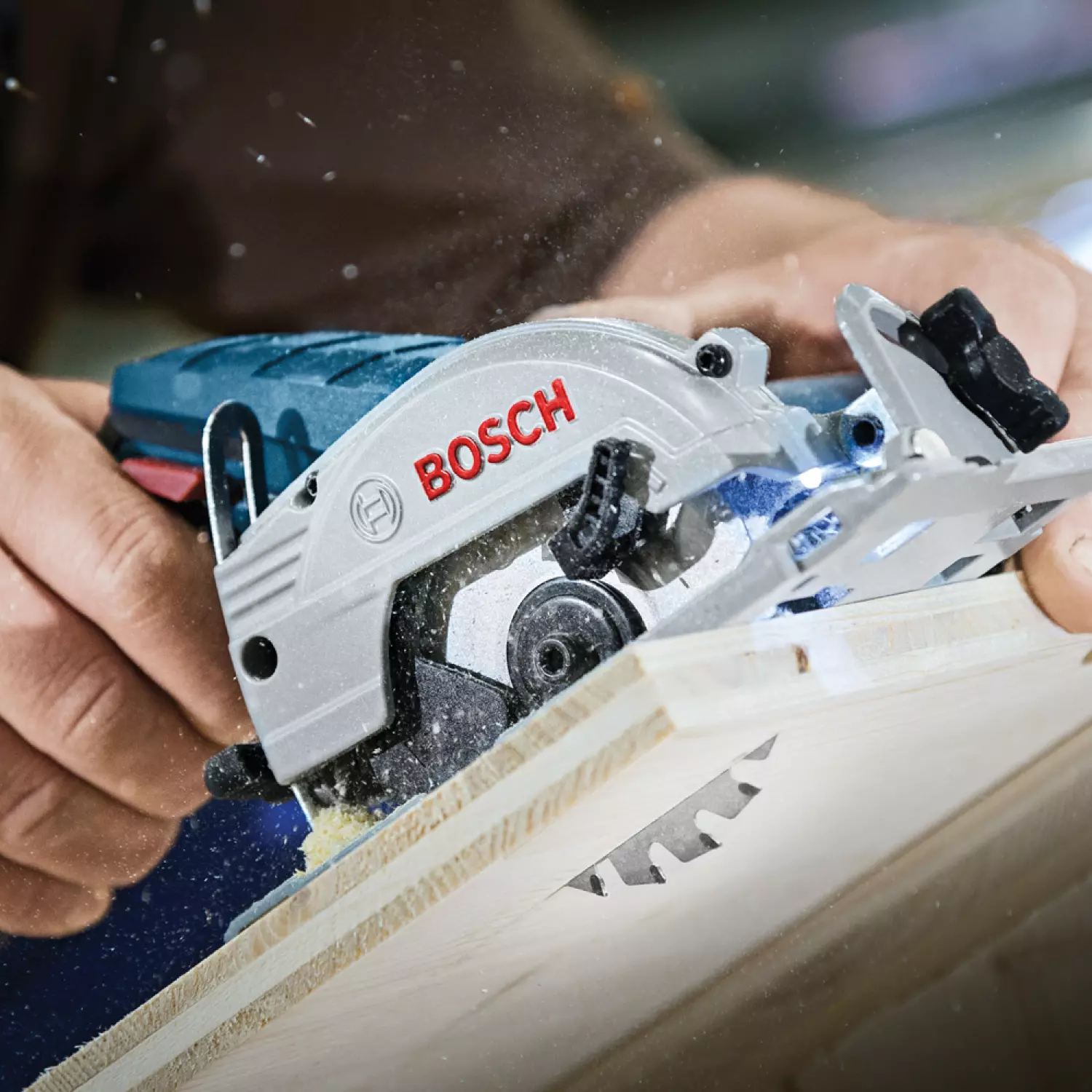 Bosch GKS 12V-26 12V Li-Ion Accu cirkelzaag set (2x 3.0Ah accu) in L-Boxx - 85mm-image