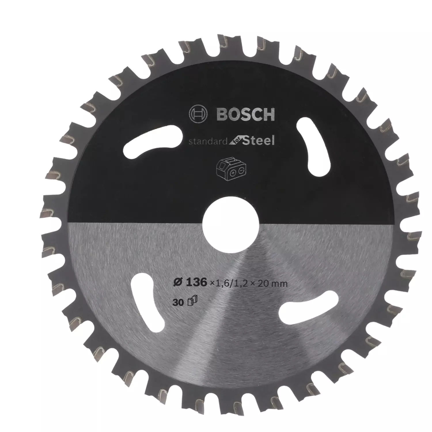 Bosch 2608837746 - Lame pour scie circulaire ACCU Standard for Steel 136x20x1.6/1.2x30T-image