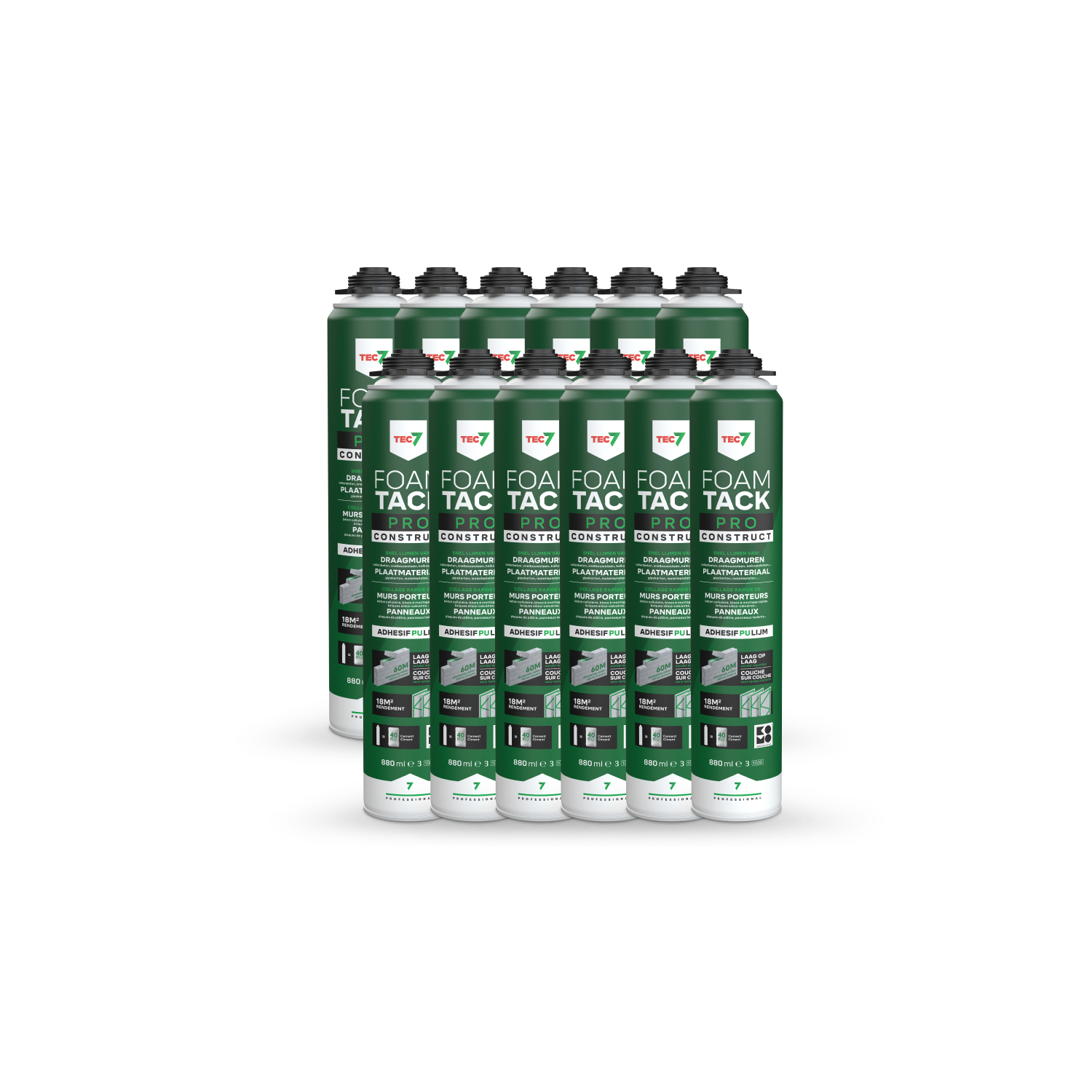 TEC7 FoamTack Pro construct Lijmschuim - 880ml (12 st)-image