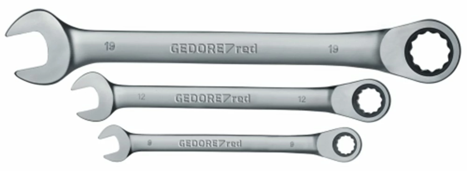 Gedore RED R07105005 5-delige Ringratel-/steeksleutelset - 8-19mm-image