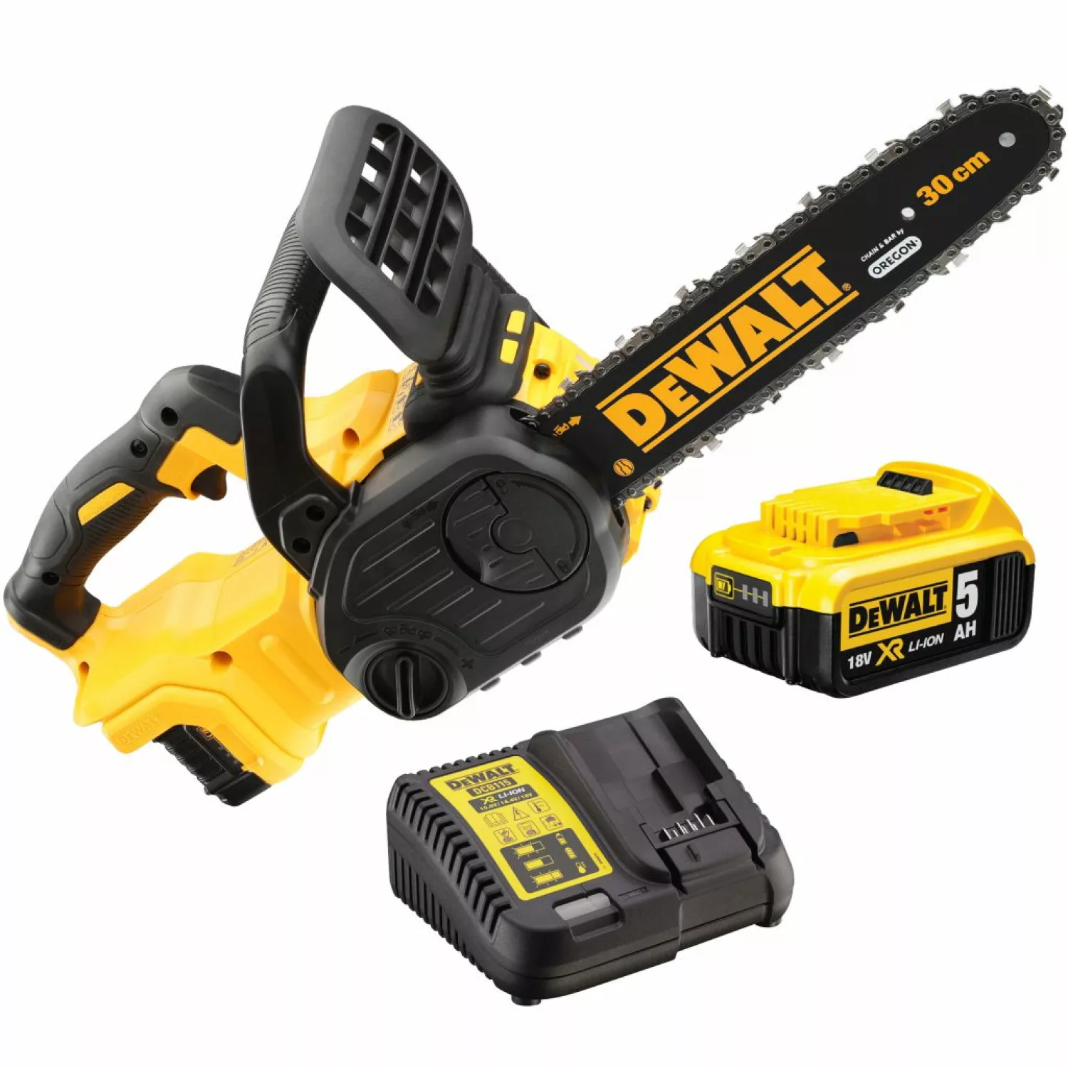 DeWALT DCM565P1 - Tronçonneuse élagueuse Li-Ion 18V XR (1x batterie 5.0Ah) - moteur brushless-image