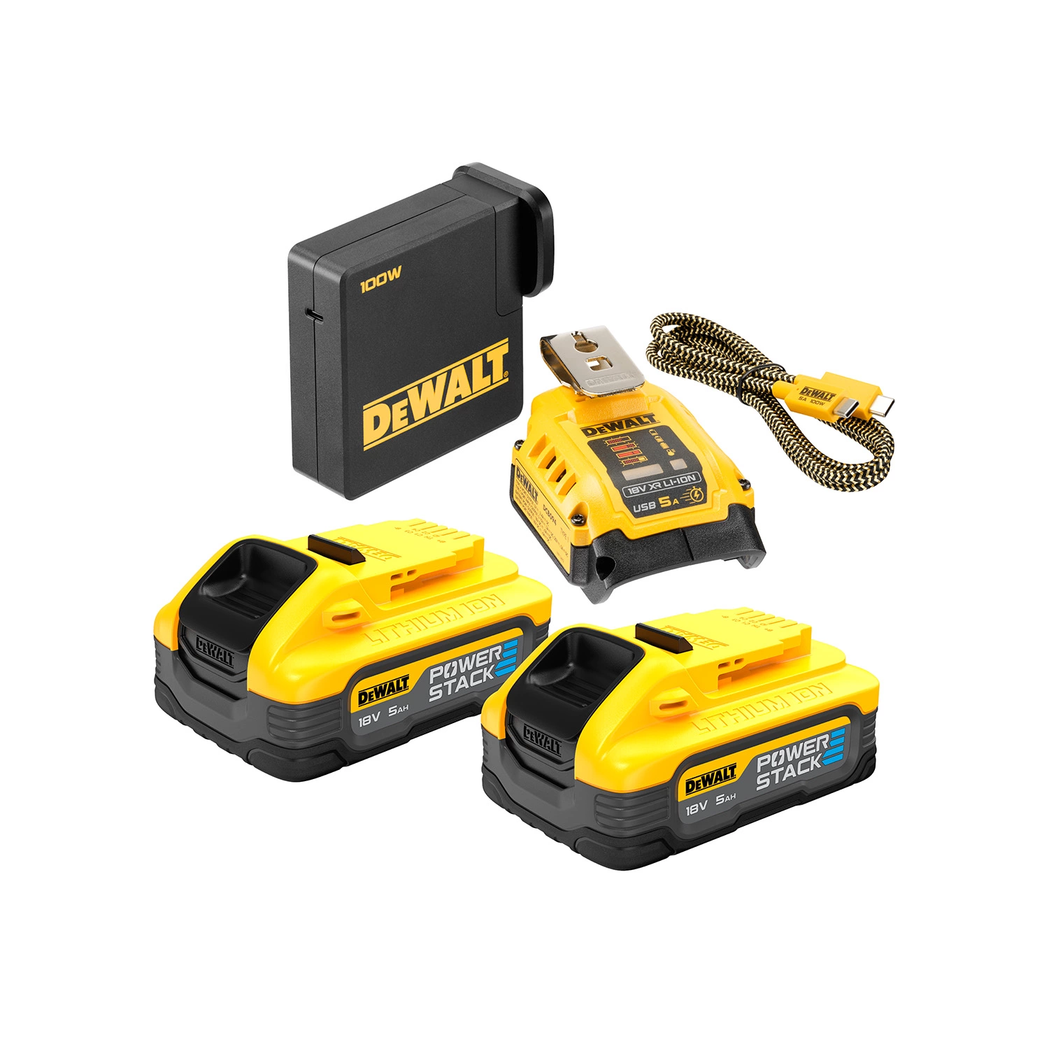 DeWALT DCB094H2 18V Li-ion accu laadadapter-image