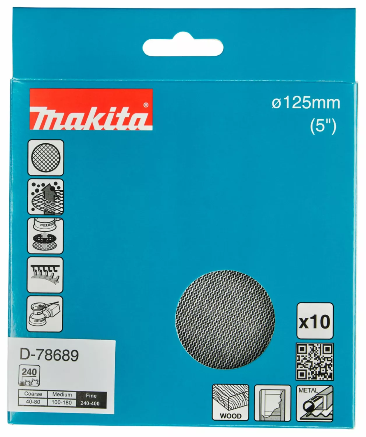Makita D-78689 Filet de ponçage - 125mm K240-image