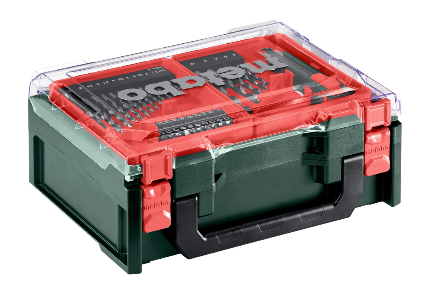 Metabo 600080710 12V Li-ion batterie Perceuse-visseuse Mobile workshop basic set (2x 2.0Ah batterie) dans un coffret avec 41 accessoires-image