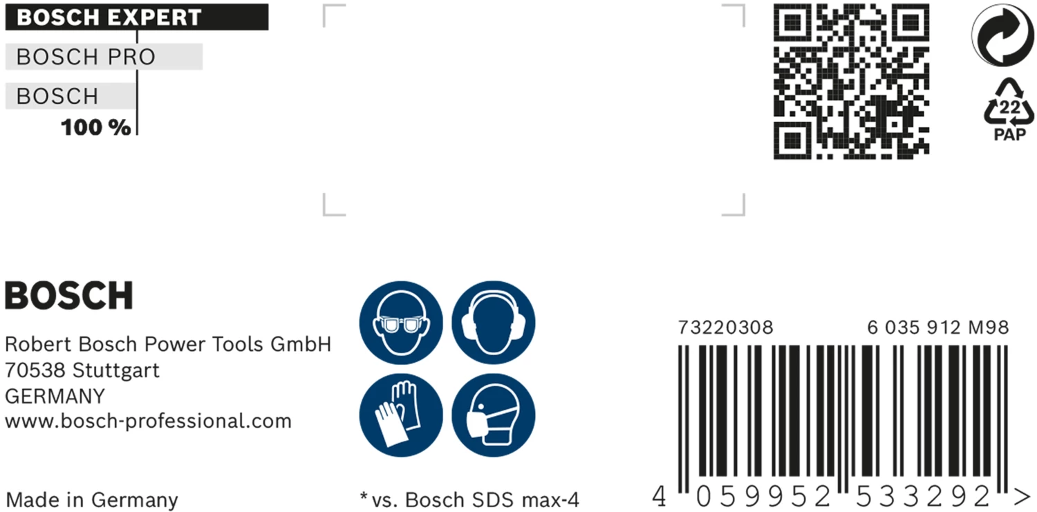 Bosch 2608900255 EXPERT Foret SDS Max-8X - 32x400x520mm-image