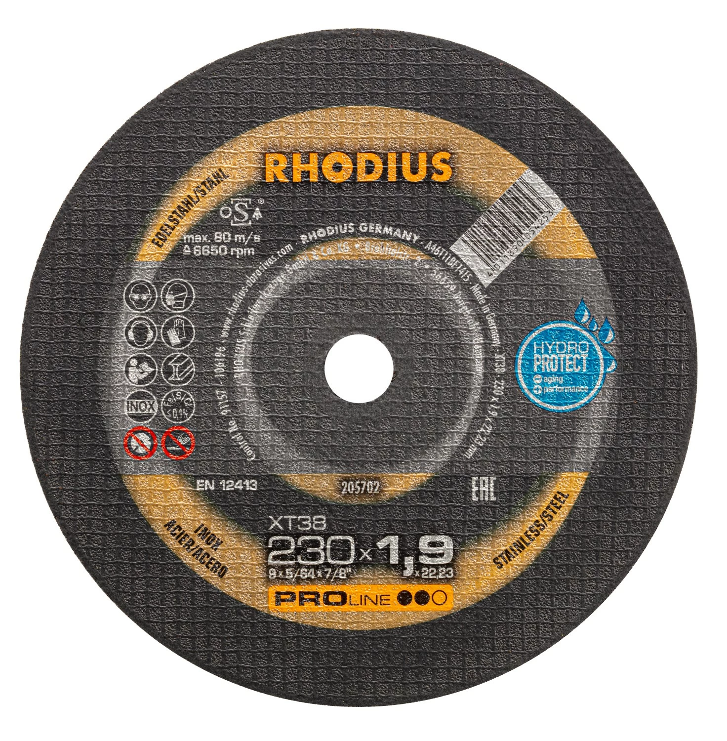 Rhodius 205702 XT38 PROline ll Disque de coupe extra fin 230 x 22,23 x 1,9mm (25 pcs)-image