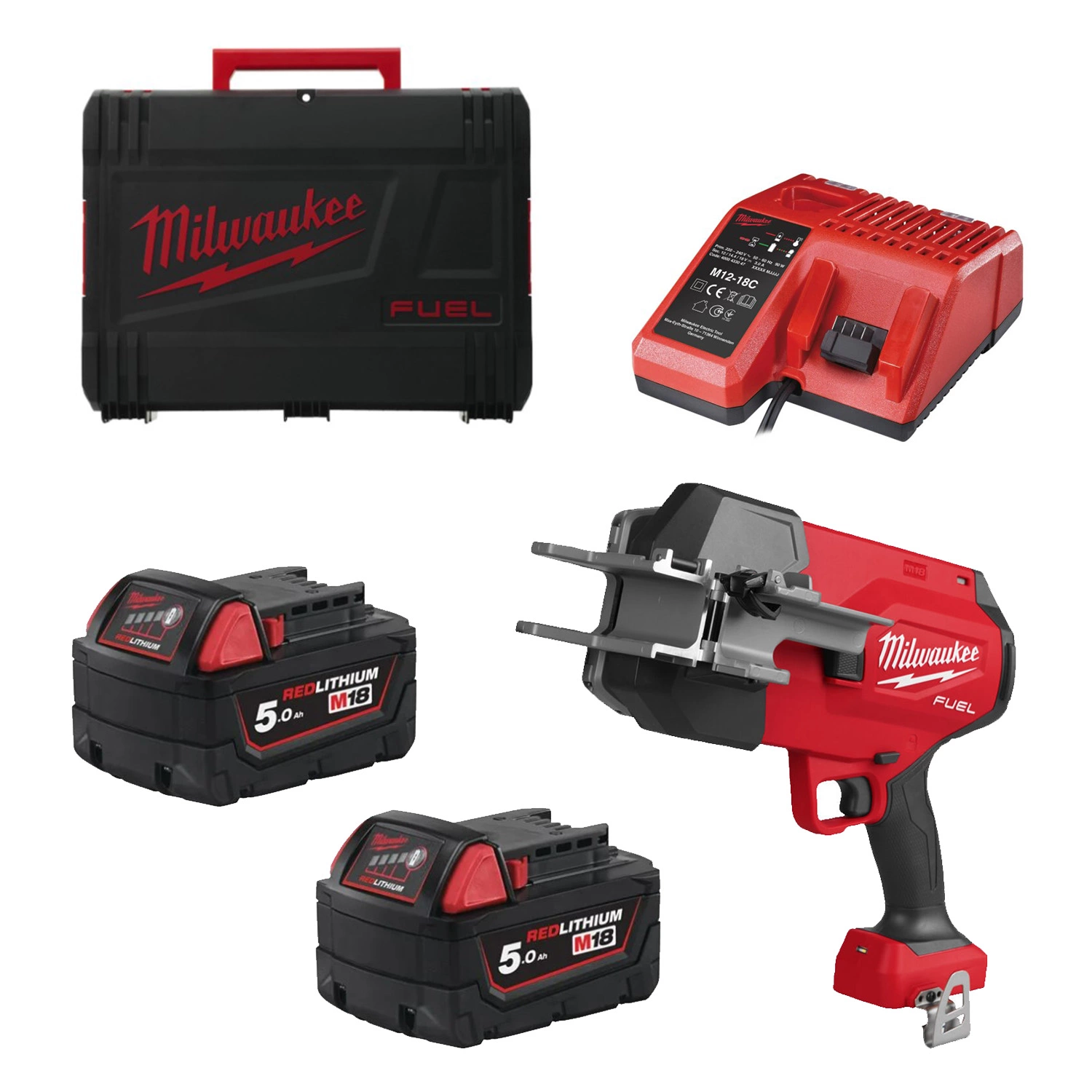 Milwaukee M18 FPCS-502X 18V Li-ion accu pijpsnijder set (2x 5.0Ah accu) in HD Box-image