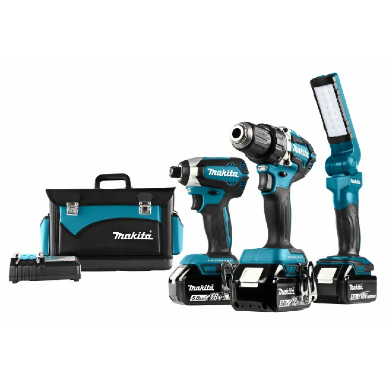 Makita DLX3090TX1 18V Li-Ion accu 3-delige combiset (3x 5,0Ah accu)-image