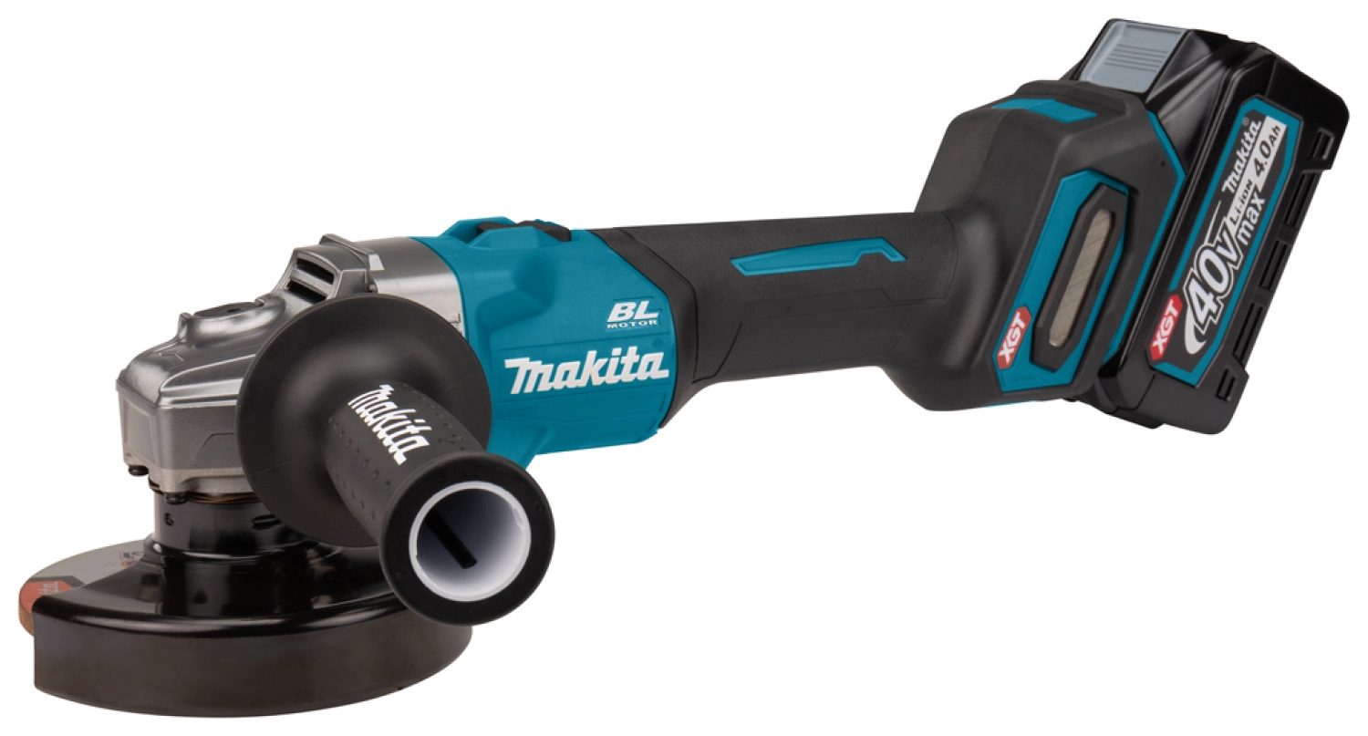 Makita GA008GM201 40V Li-Ion accu haakse slijper set (2x 4,0Ah) in Mbox - 125mm - koolborstelloos-image