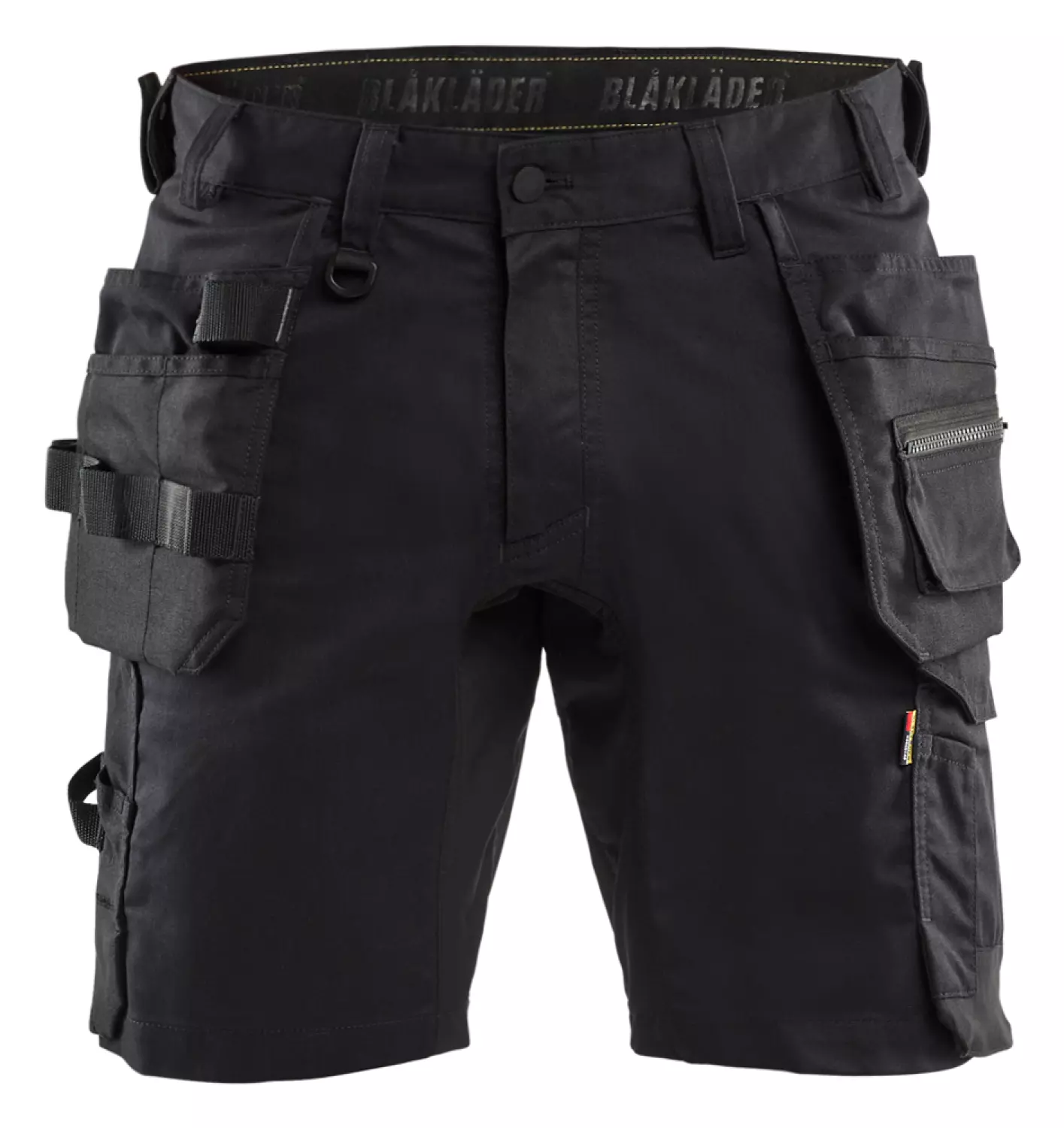 Blåkläder 1752 2-weg stretch Werkshort met gereedschapszakken - Zwart - Maat 46-image
