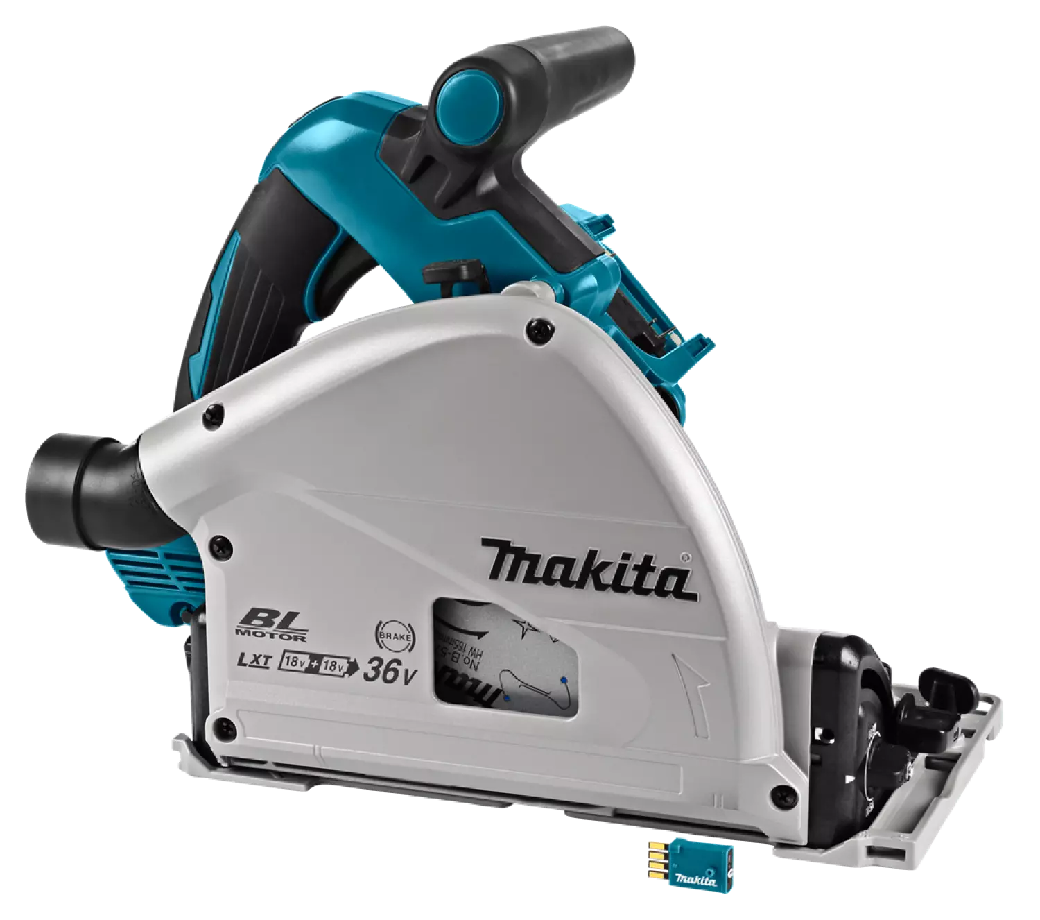 Makita DSP601ZJU Scie plongeante sans-fil - 36V (2x 18V) Li-ion - MAKPAC - AWS - 20 x 165 mm - Machine seule-image