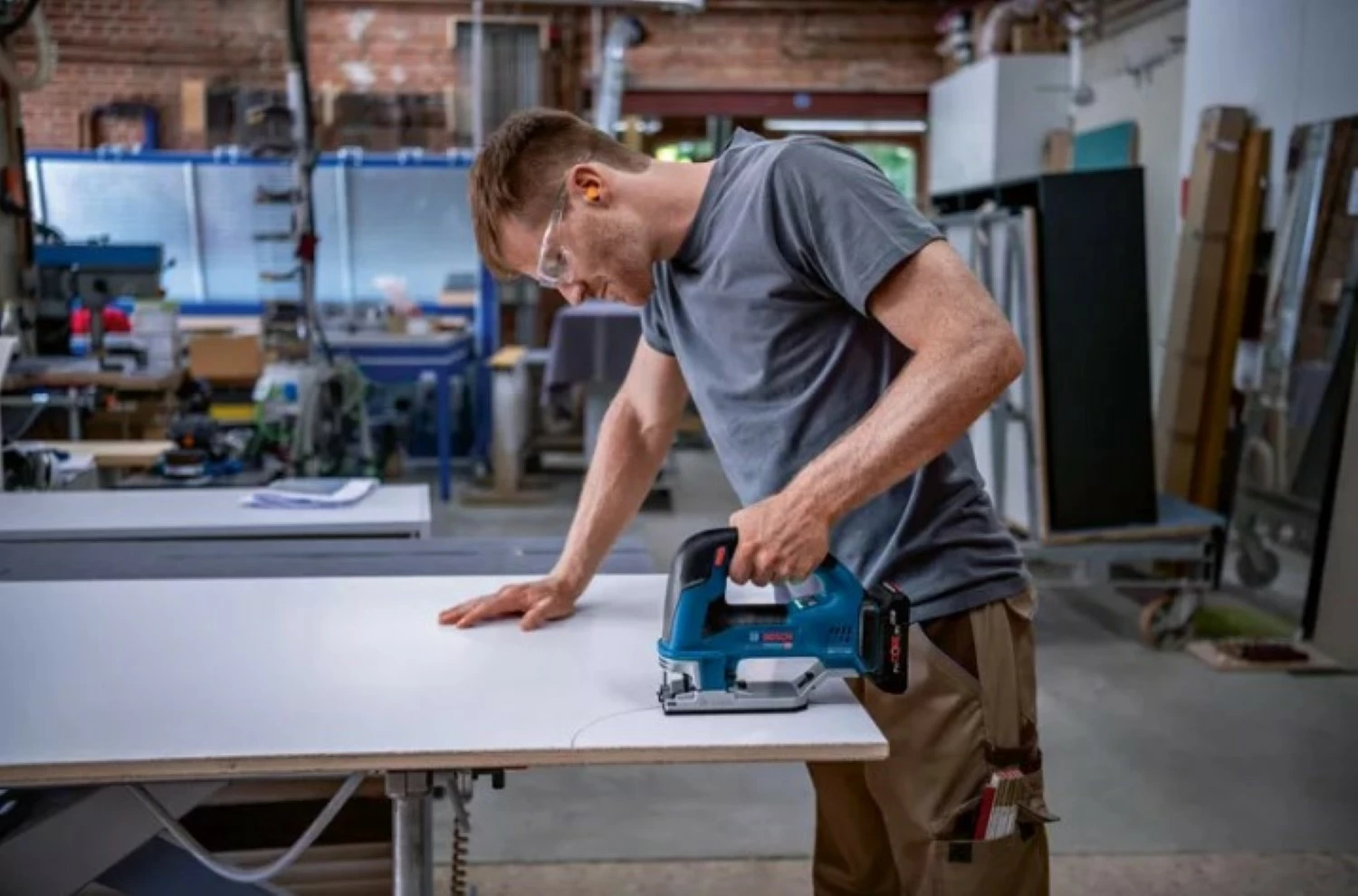 Bosch GST 18V-155 BC 18V Li-ion Accu decoupeerzaag body in L-Boxx - 3800 tpm-image