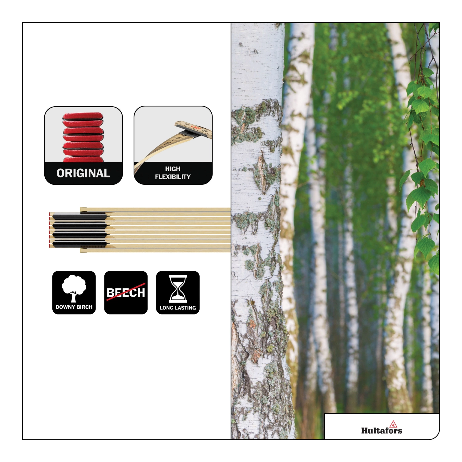 Hultafors 59-2-10 Duimstok - Hout - 2m-image