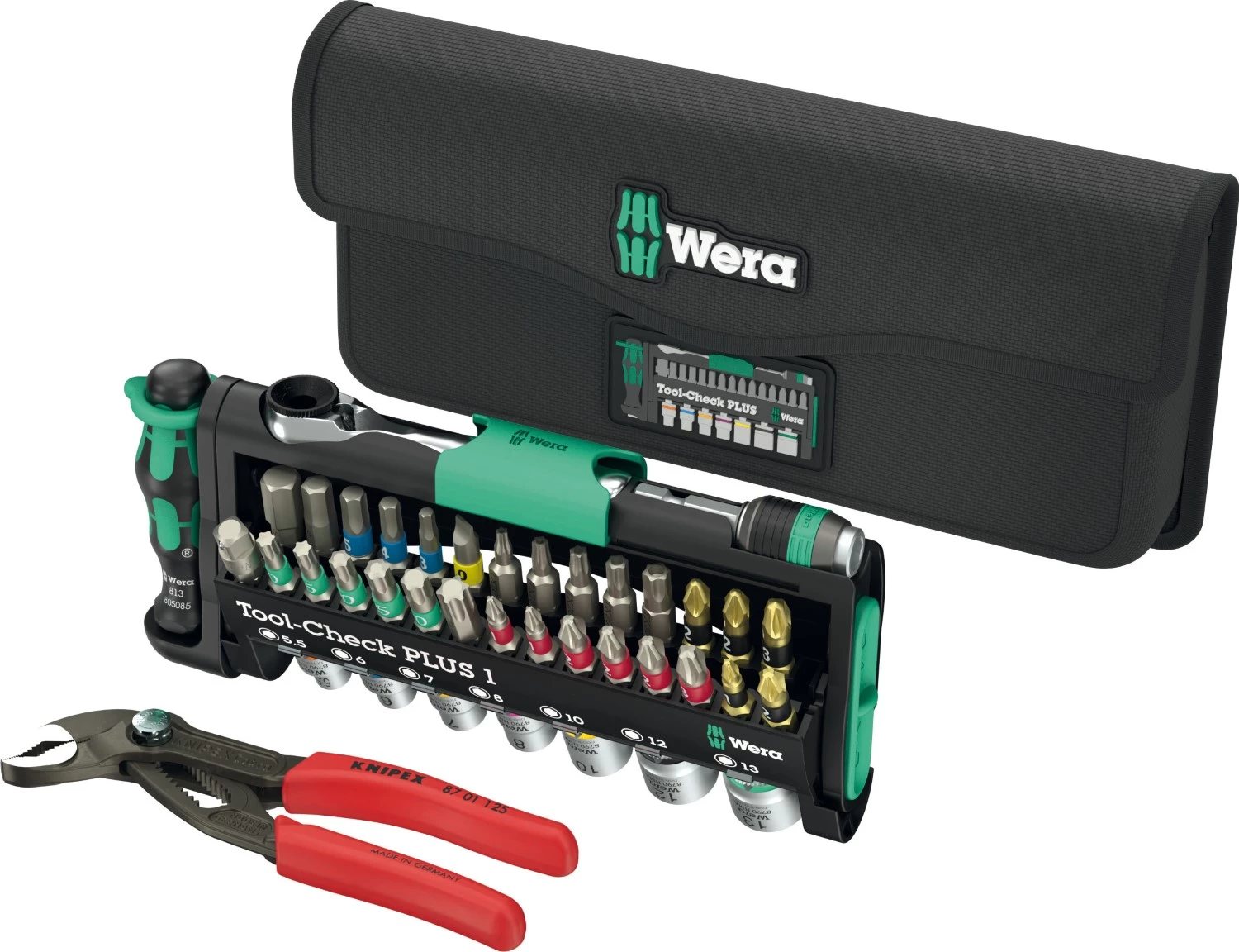 Wera 05049070001 Tool-Check Combi 1 Jeu d'outils dans une trousse - 40 pièces-image