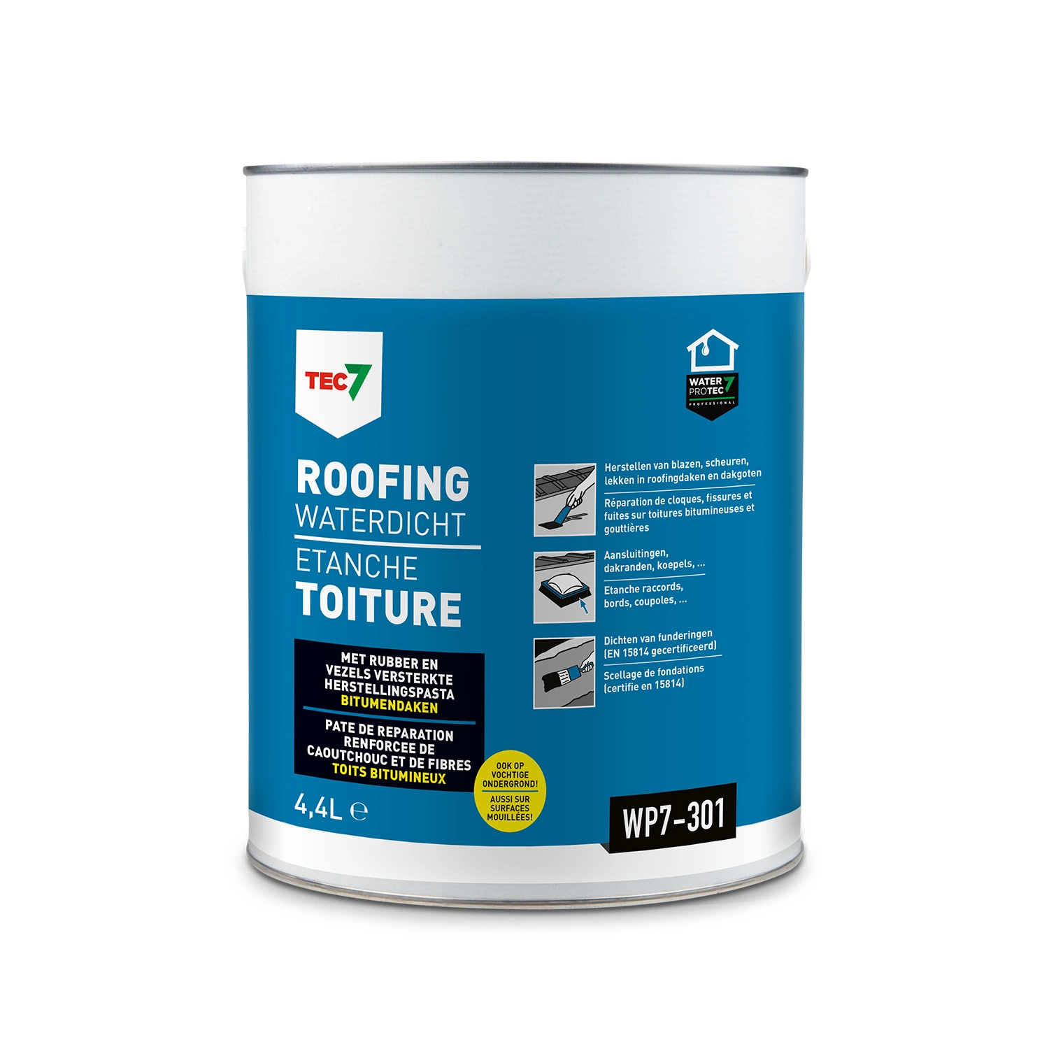 TEC7 WP7-301 Roofing Waterdicht - 4,4L