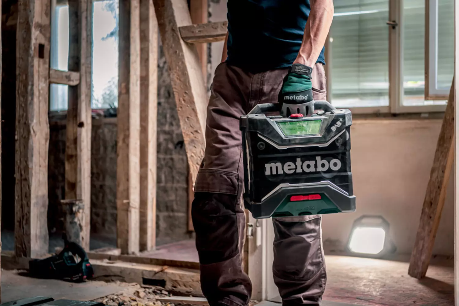 Metabo RC 12-18 BT DAB+ 12V / 18V Li-ion accu bouwradio met bluetooth - werkt op netstroom & accu-image