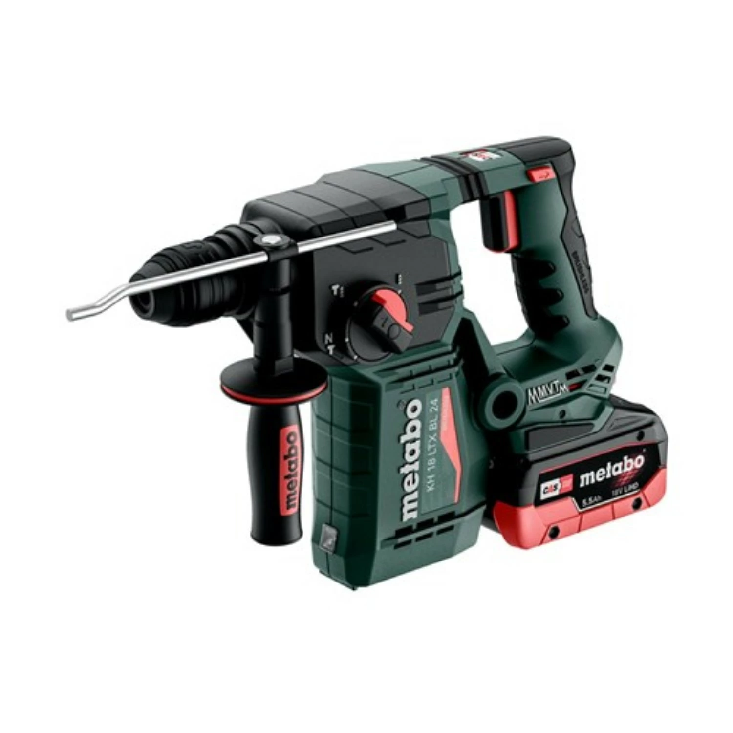 Metabo KH 18 LTX BL 24 18V Li-ion Accu combihamer set (2x4.0Ah LiHD accu) in Metabox-image