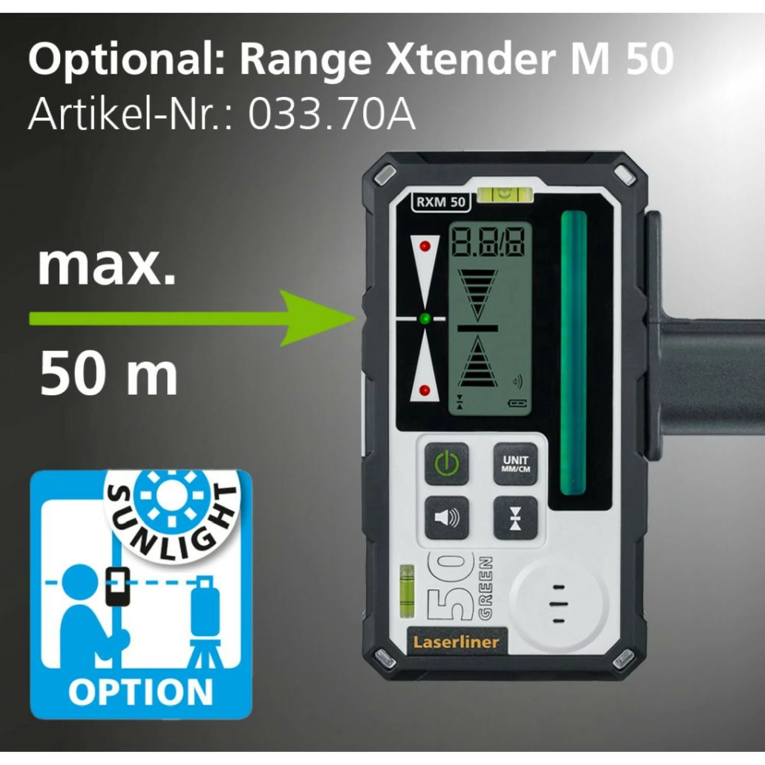 Laserliner MasterCross-Laser XPG Kruislijnlaser set in koffer - 2 lijnen - Groen - 55m - IP64-image