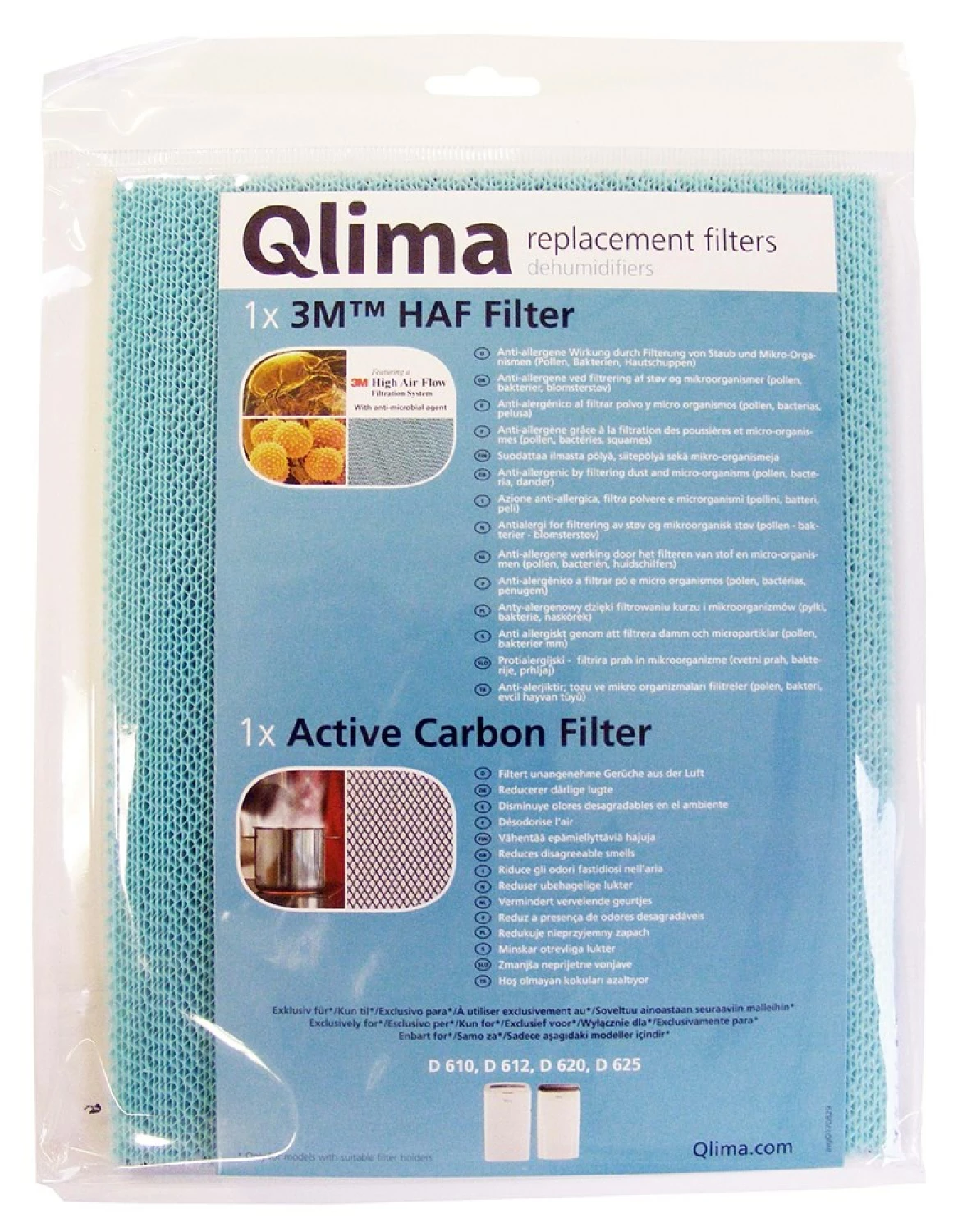 Qlima - Kit filtre HAF & charbon D6xx-image