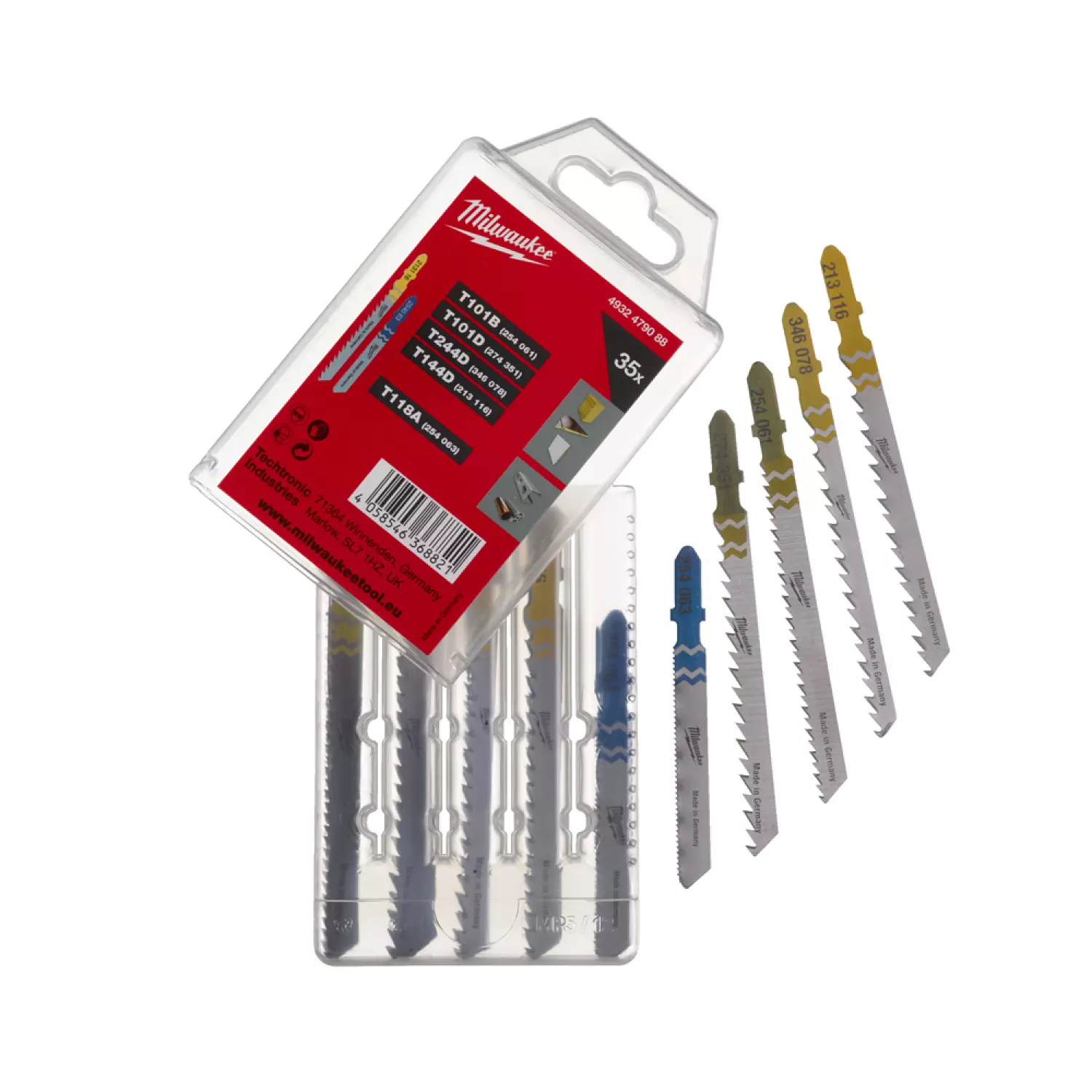 Milwaukee 4932479088 Decoupeerzaagbladen set - T-receptie - 35 stuks-image