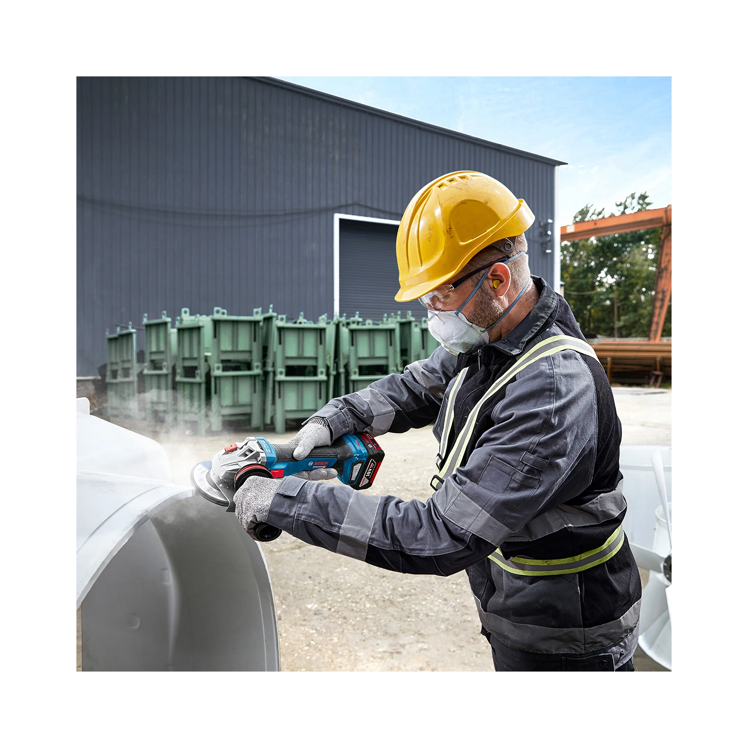 Bosch PRO GWS 18V-11 accu haakse slijper body