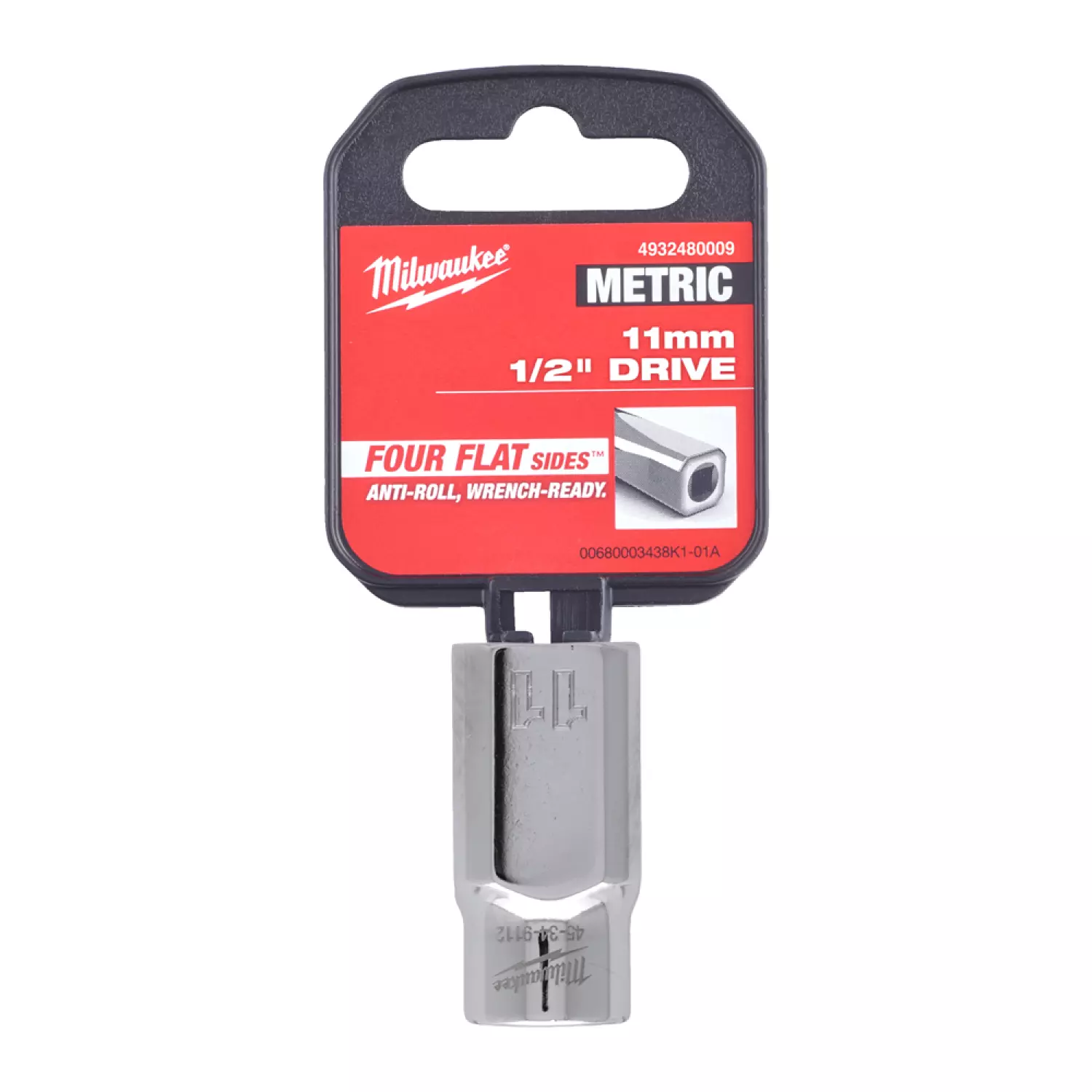 Milwaukee 4932480009 Dop - 1/2" FOUR FLAT™ - 11mm-image