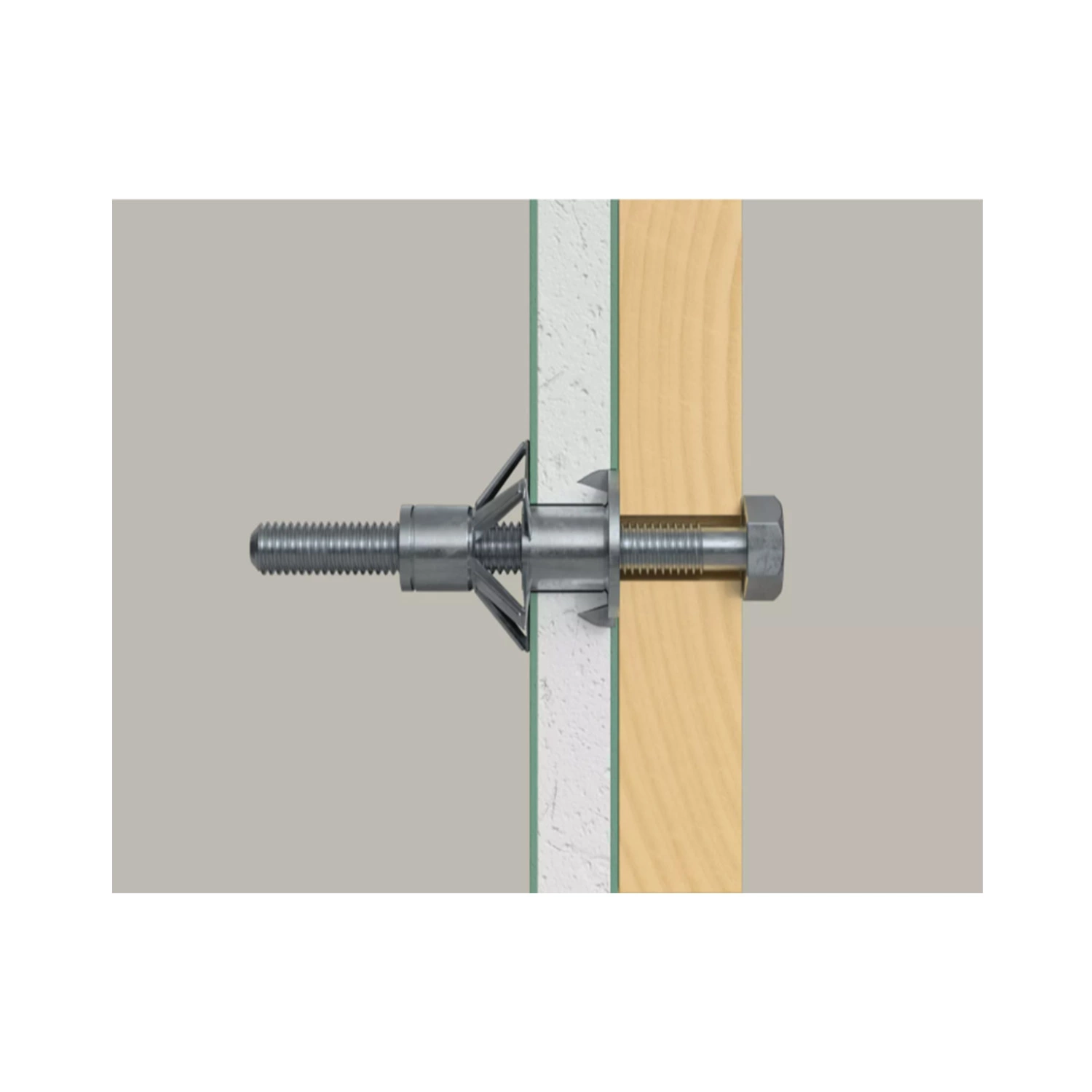 Fischer 519783 HM Hollewandplug 8 x 54 SS - M8 - voor plaatdikte 7-21mm (50st)-image