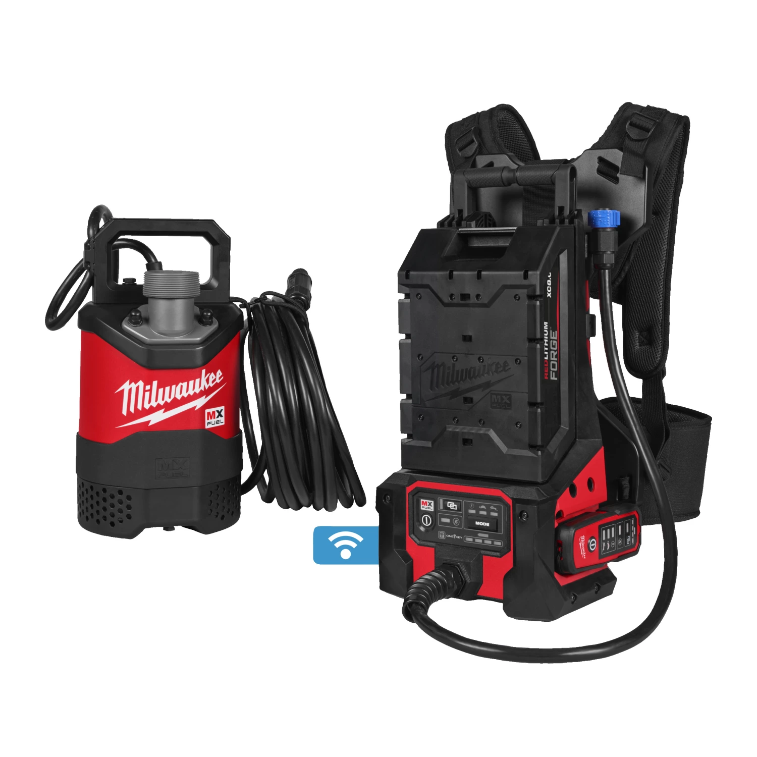 Milwaukee MXF SMP2-802 MX Fuel accu dompelpomp set (2x 8.0Ah accu)-image