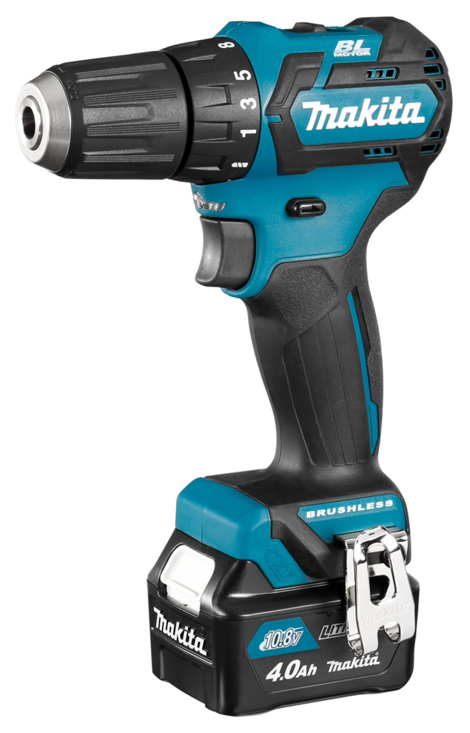 Makita DF332DSMJ 10.8V Li-Ion schuifaccu boor-/schroefmachine set (2x 4.0Ah accu) in Mbox - koolborstelloos-image