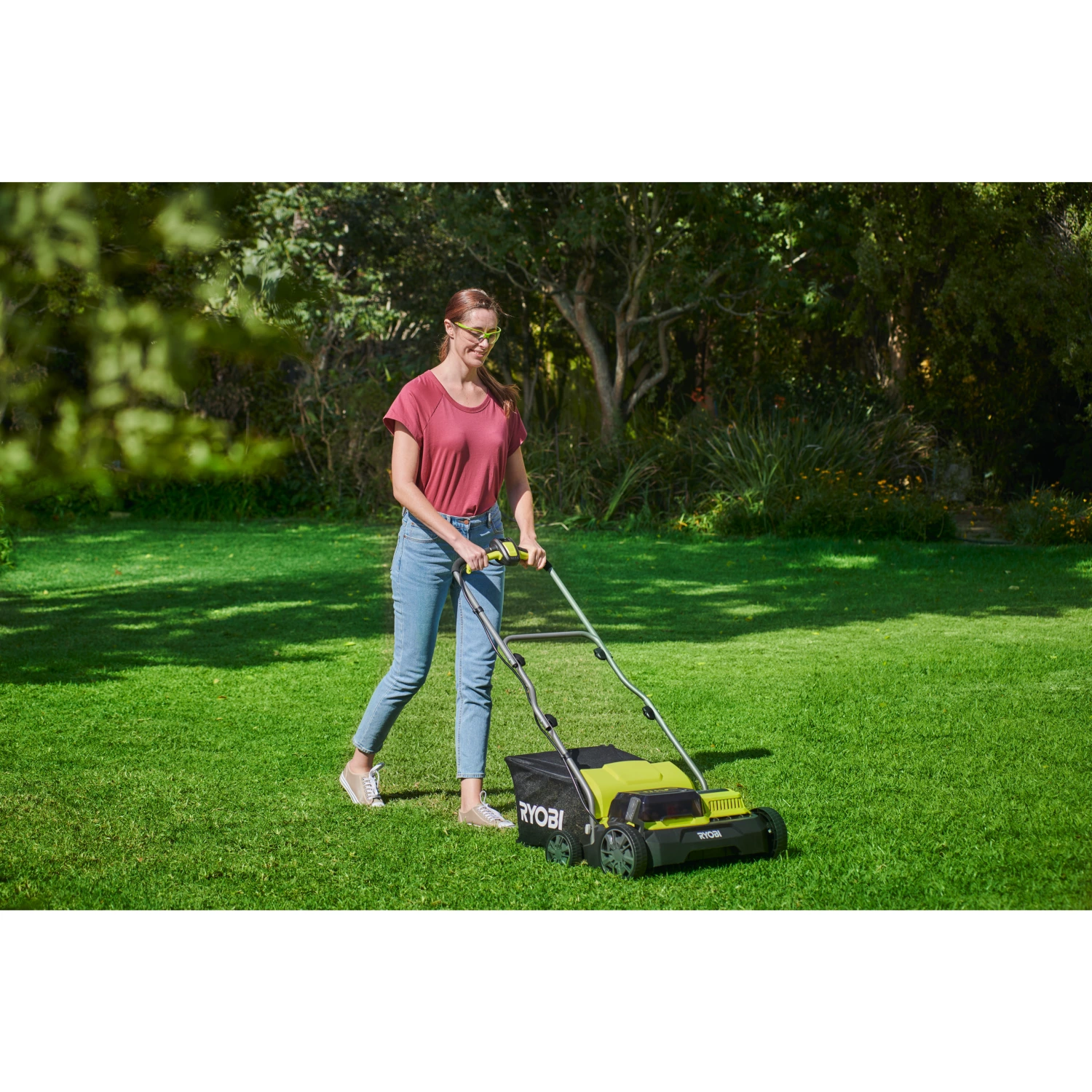 Ryobi RY18SFX35A-240 One+ 18 V Brushless Accu Scarificateur set (2x 4,0 Ah) - 35 cm-image