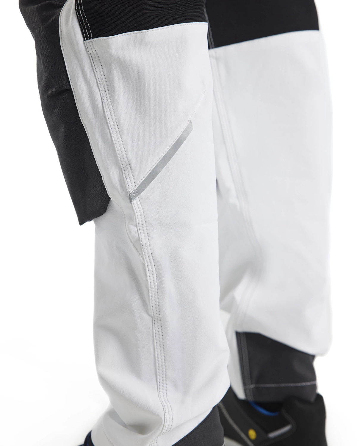 Blåkläder 1079 Pantalon de travail pour peintre/plâtrier avec stretch 4 directions - blanc/gris foncé - 52 (L)-image