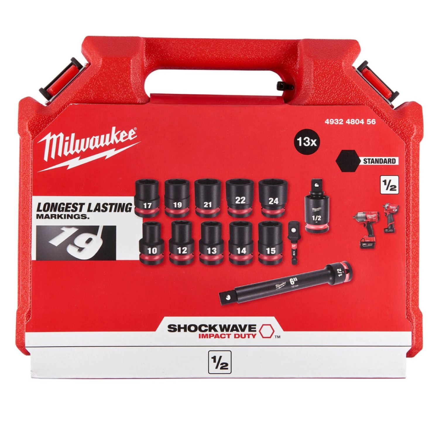 Milwaukee 4932480456 SHOCKWAVE 13-delige Doppenset-image