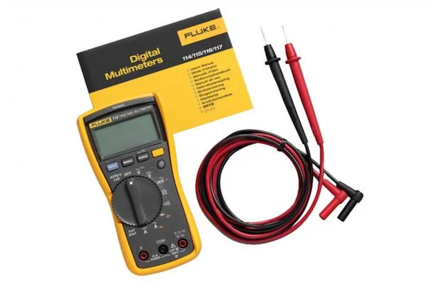 Fluke 115 EUR Digitale True-RMS multimeter - AC/DC 600V & 10A-image