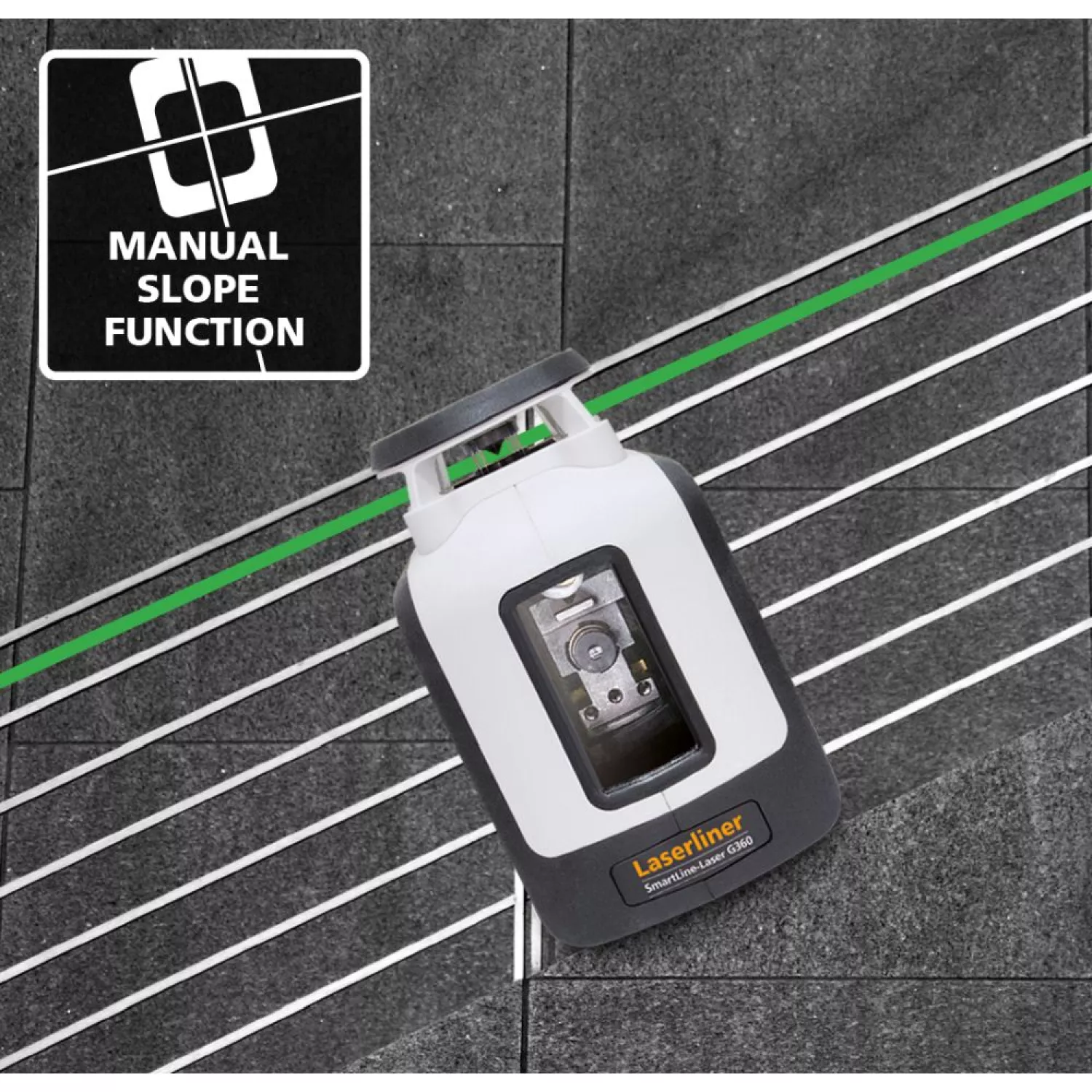Laserliner SmartLine - Laser Set 360 avec trépied et récepteur en sac - vert - 30m - 2 lignes-image