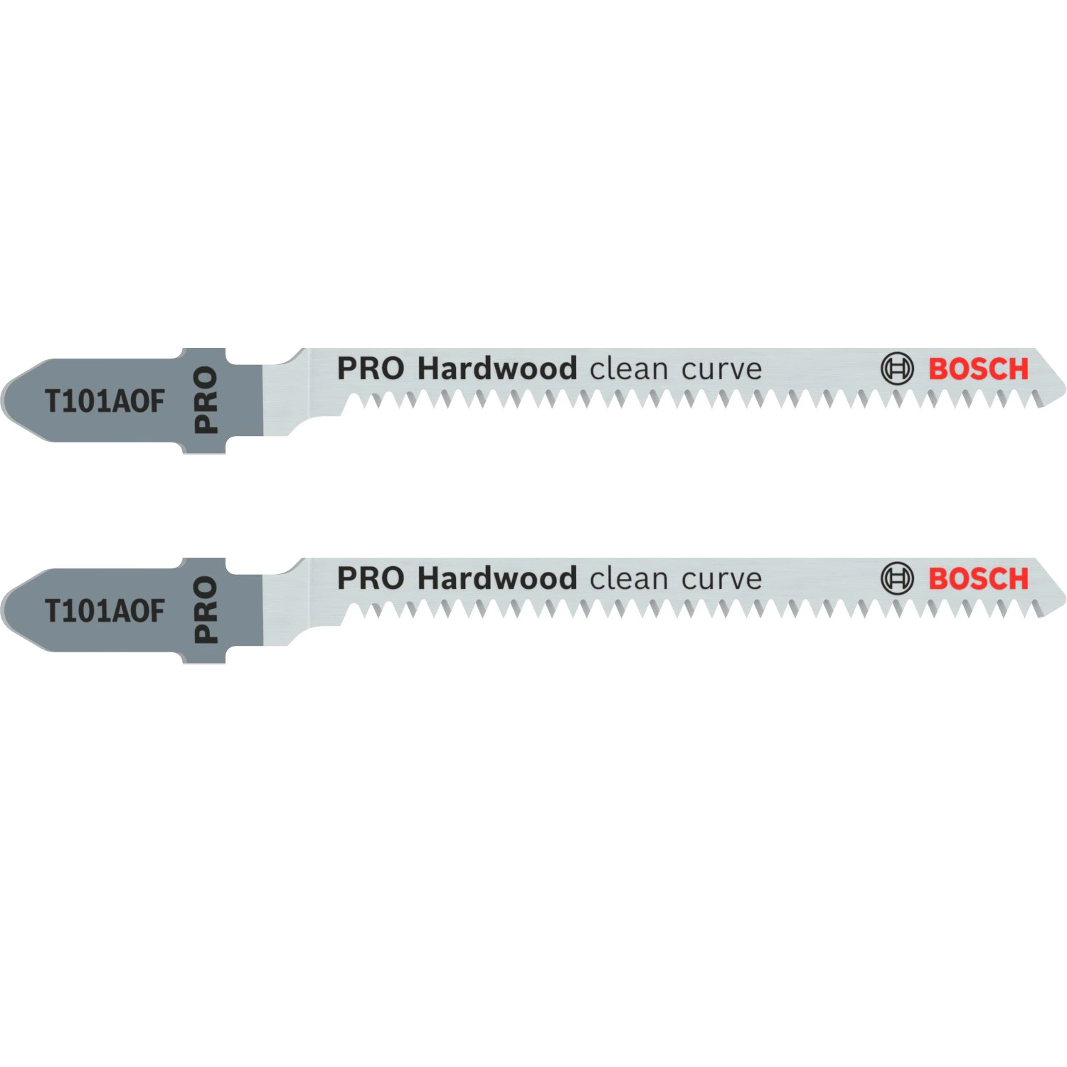 Bosch 2608655093 PRO T101AOF Lame de scie sauteuse Clean Curve - bois dur (2 pcs)-image