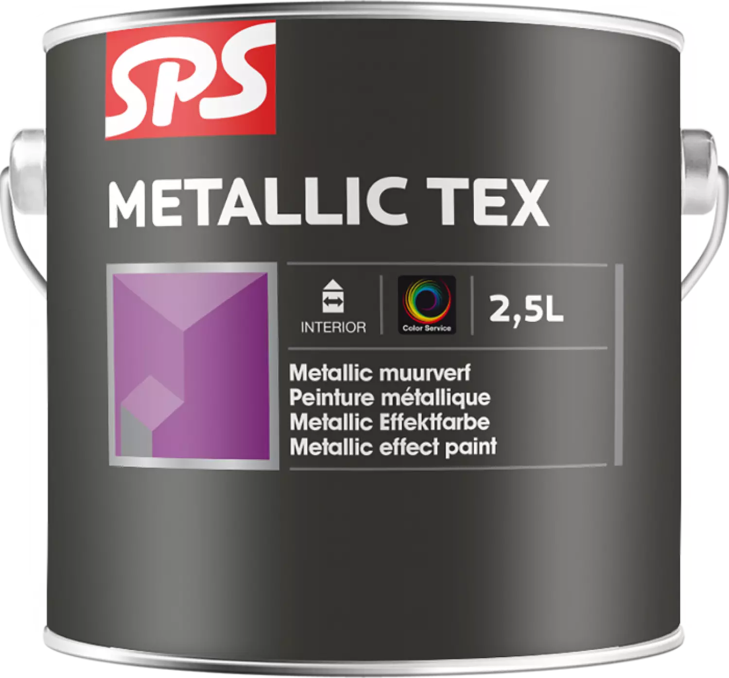 SPS Metallic Tex Muurverf - op kleur gemengd - 2,5L-image