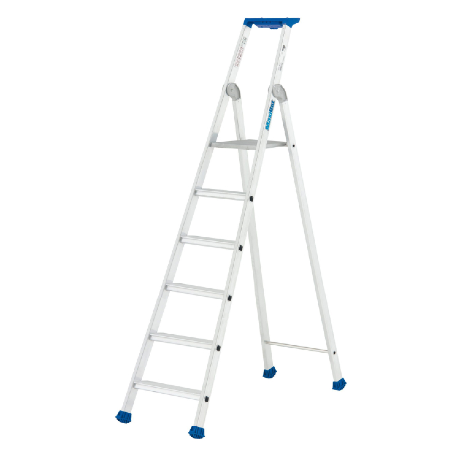 Little Jumbo 1223750106 Maxibat 2375 Échelle - Simple - Aluminium - 1 x 6 marches - hauteur de travail max. 3,36 m-image