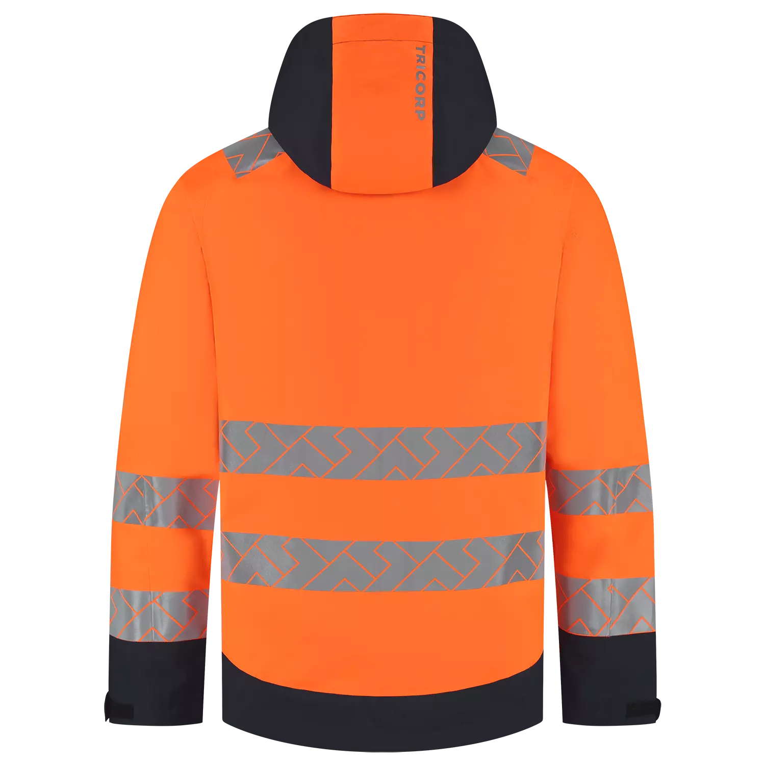 Tricorp 406108 Regenjas Techshell High Vis Redefined - FluororangeInk - L-image