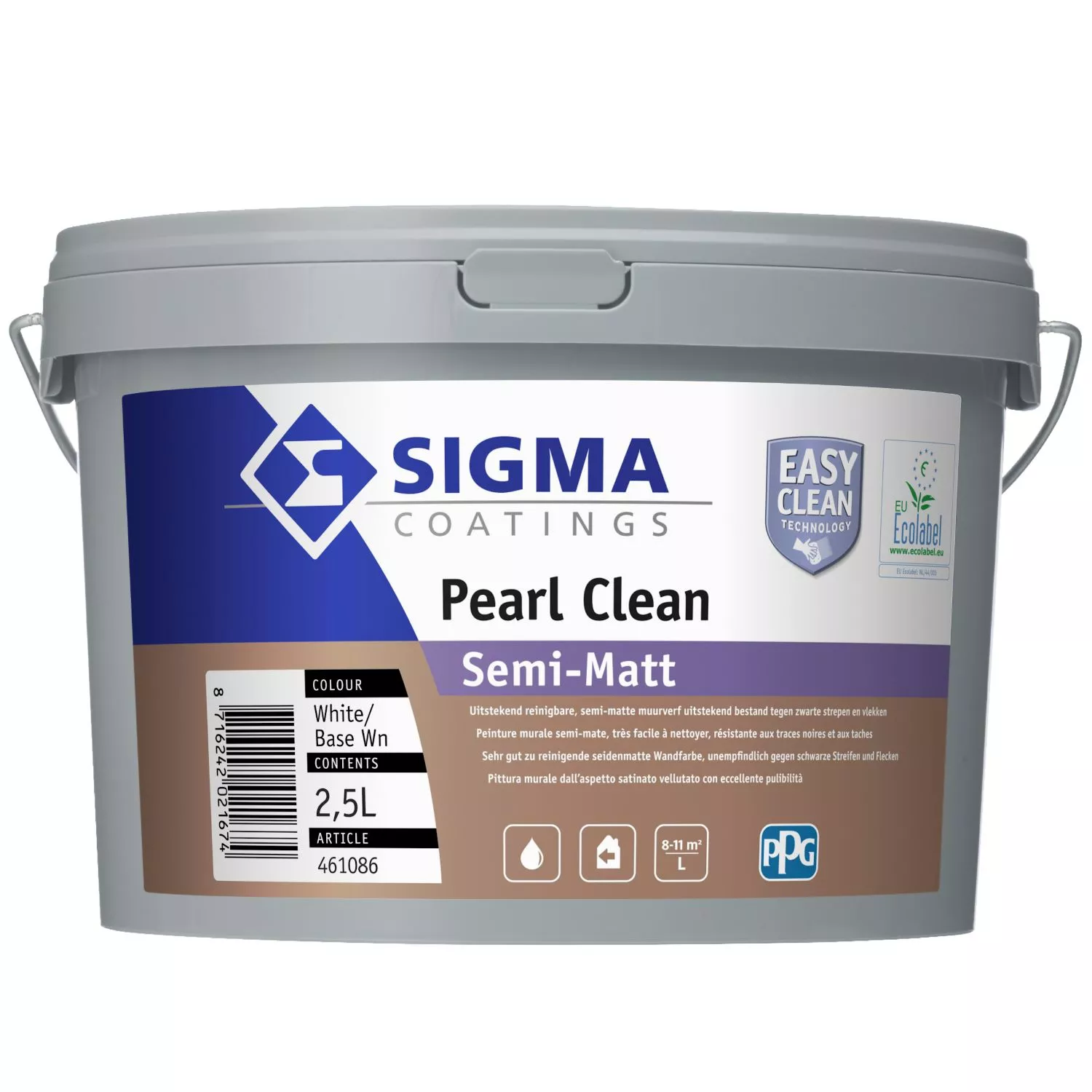Sigma Pearl Clean Semi-Matt - op kleur gemengd - 2.5L-image