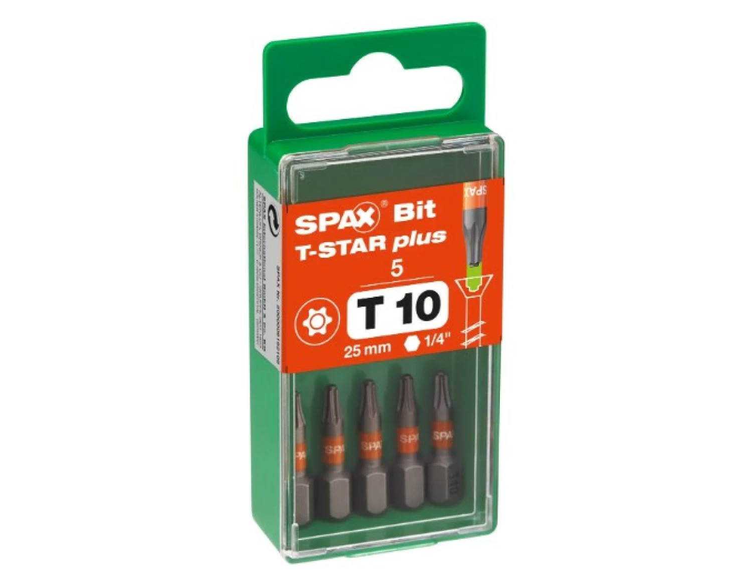 SPAX 5000009192109 Bit T-STAR plus T10 - blister met 5 stuks-image